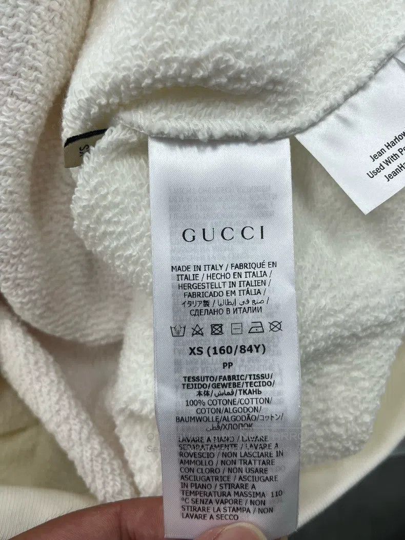 Gucci Gucci White double-sided printed logo large letter sweatsh Size US XS / EU 42 / 0 - 5 Thumbnail