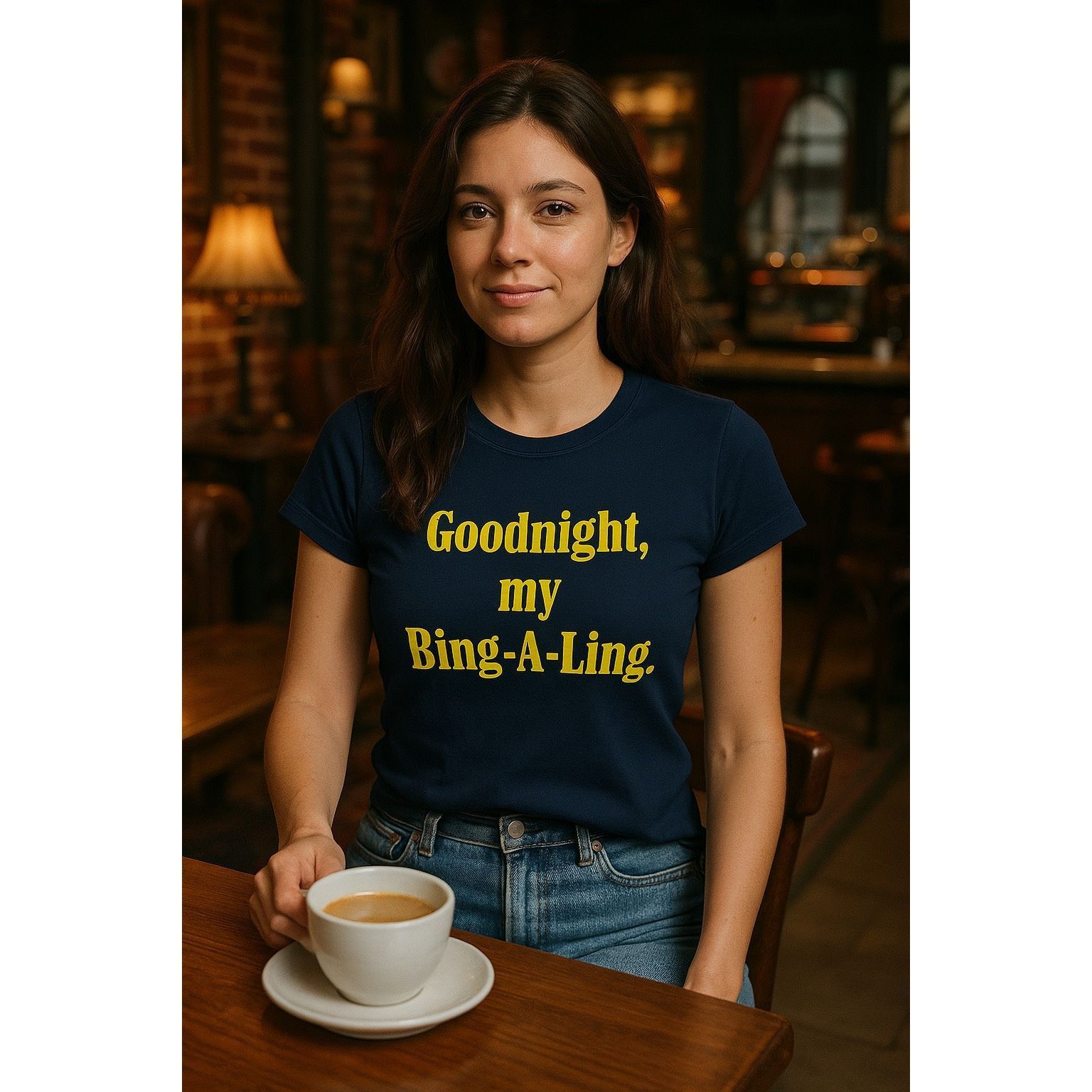 Other Goodnight My Bing-A-Ling Friends TV Show Graphic Tee Navy Bl Size S / US 4 / IT 40 - 4 Thumbnail