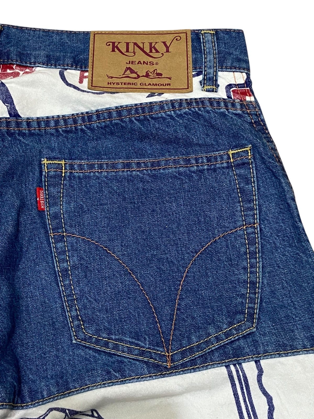 HYSTERIC GLAMOUR KINKY JEANS モーテルプリント