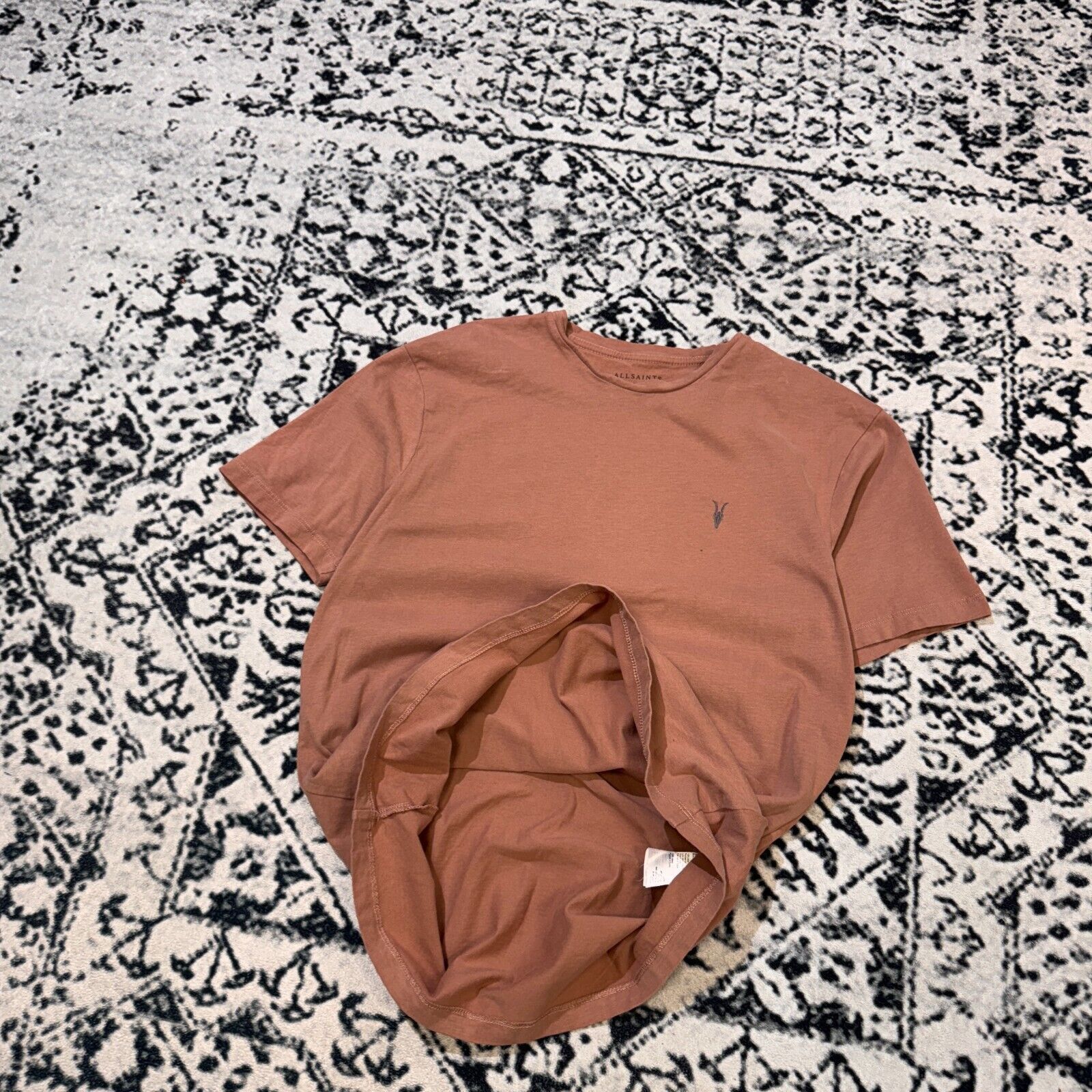 Allsaints × Vintage Vintage All Saints Unisex Rust Cotton T-Shirt Size S Y2K 90s Size US S / EU 44-46 / 1 - 7 Thumbnail