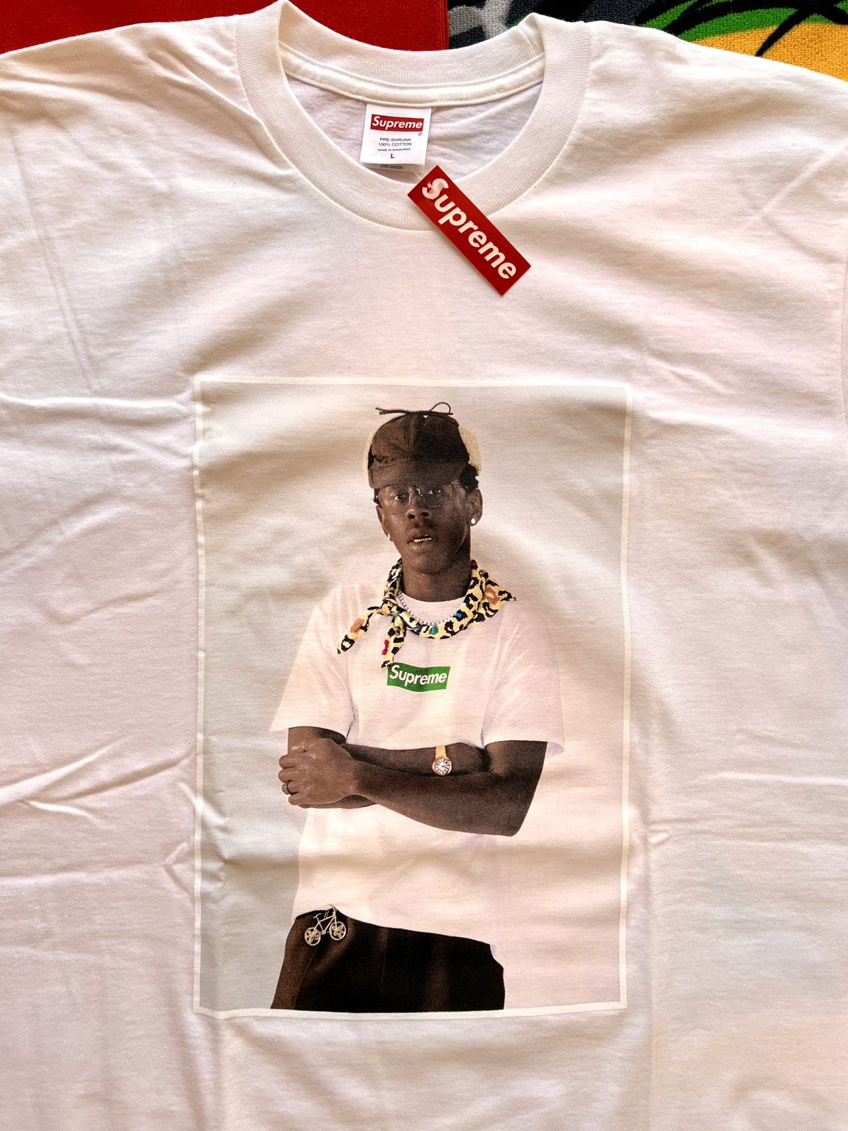 Supreme L Supreme Tyler the Creator Photo Tee White t-shirt rap merc Size US L / EU 52-54 / 3 - 10 Thumbnail