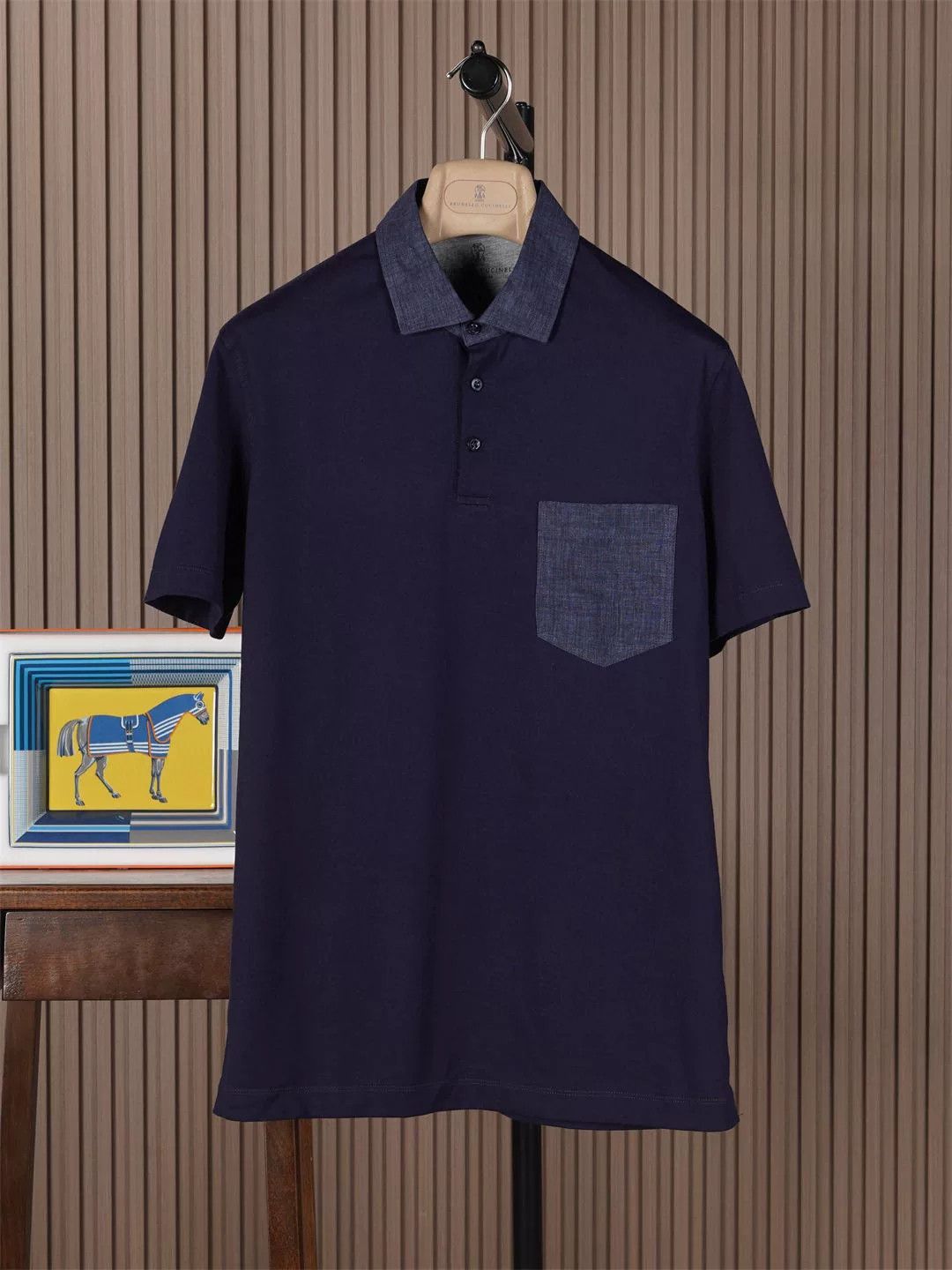 Brunello Cucinelli Brunello Cucinelli Short Sleeve Polo Size US S / EU 44-46 / 1 - 1 Thumbnail