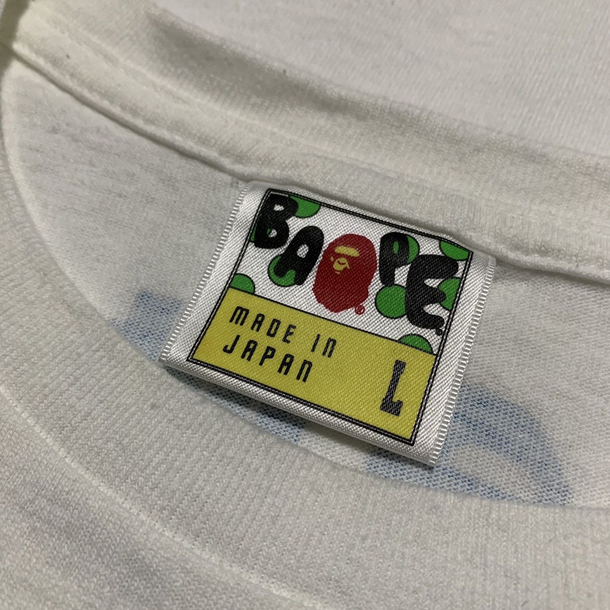 Bape Bape Large Undefeated Surfing Ape Head White A Bathing Tee Size US L / EU 52-54 / 3 - 8 Thumbnail