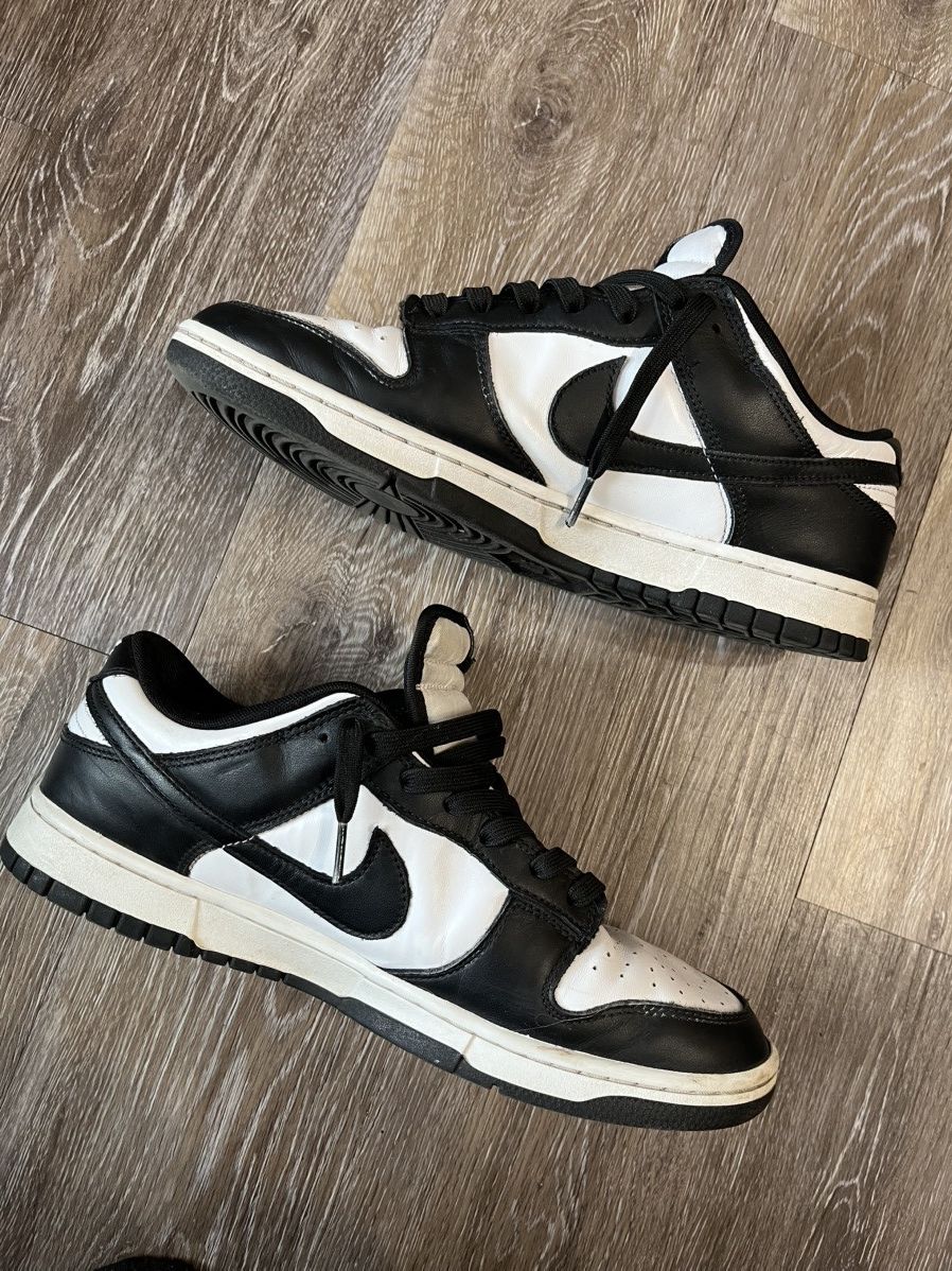 Nike Nike Dunks Black/White Panda With Box Size US 11.5 / EU 44-45 - 4 Thumbnail