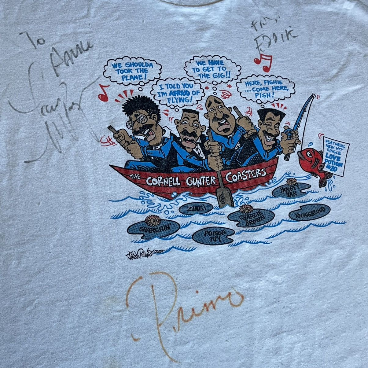 Band Tees × Vintage Vintage 2000 The Cornell Gunter Coasters Signed Logo T Shirt Size US XL / EU 56 / 4 - 2 Thumbnail