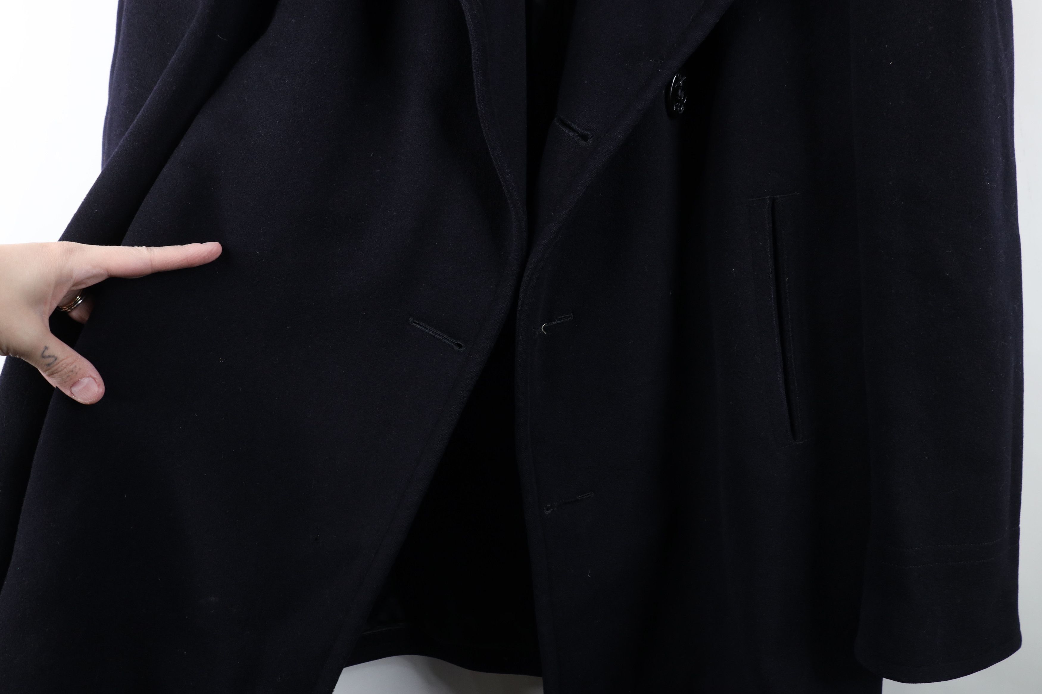 Vintage Vintage 50s USGI US Navy Kersey Wool Peacoat Jacket Blue USA Size US XXL / EU 58 / 5 - 5 Thumbnail