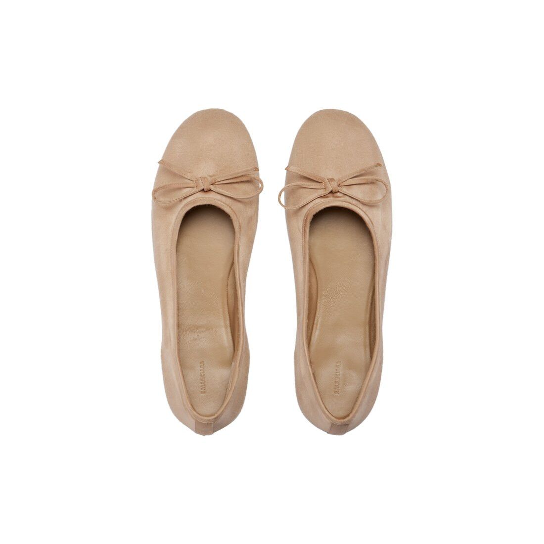 Balenciaga o1w1db10625 Leopold Ballerina in Beige Size US 11.5 / EU 44-45 - 4 Thumbnail