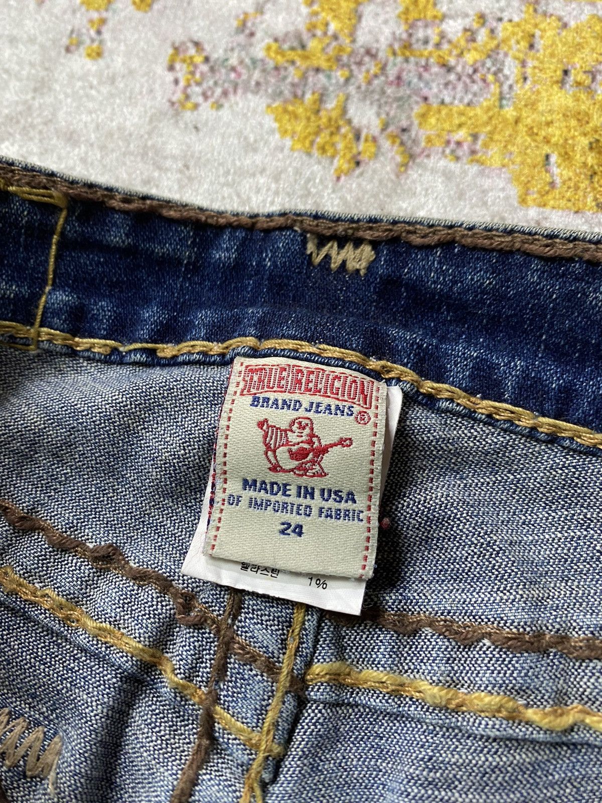 If Six Was Nine Y2K True Religion Flared Jeans Size 26" / US 2 / IT 38 - 6 Thumbnail