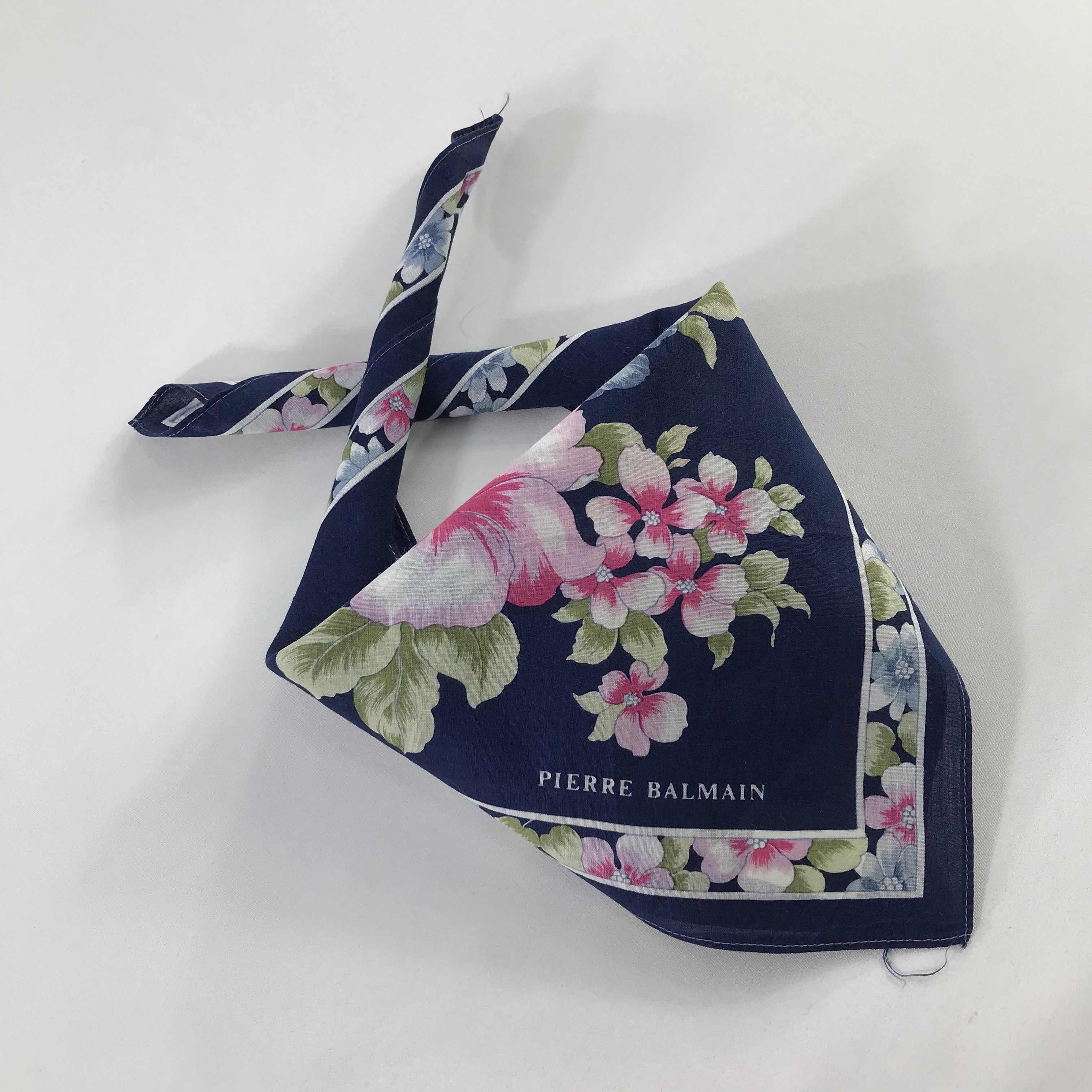 Pierre Balmain × Vintage Pierre Balmain Bandana / Handkerchief / Neckerchief - S669 Size ONE SIZE - 4 Thumbnail