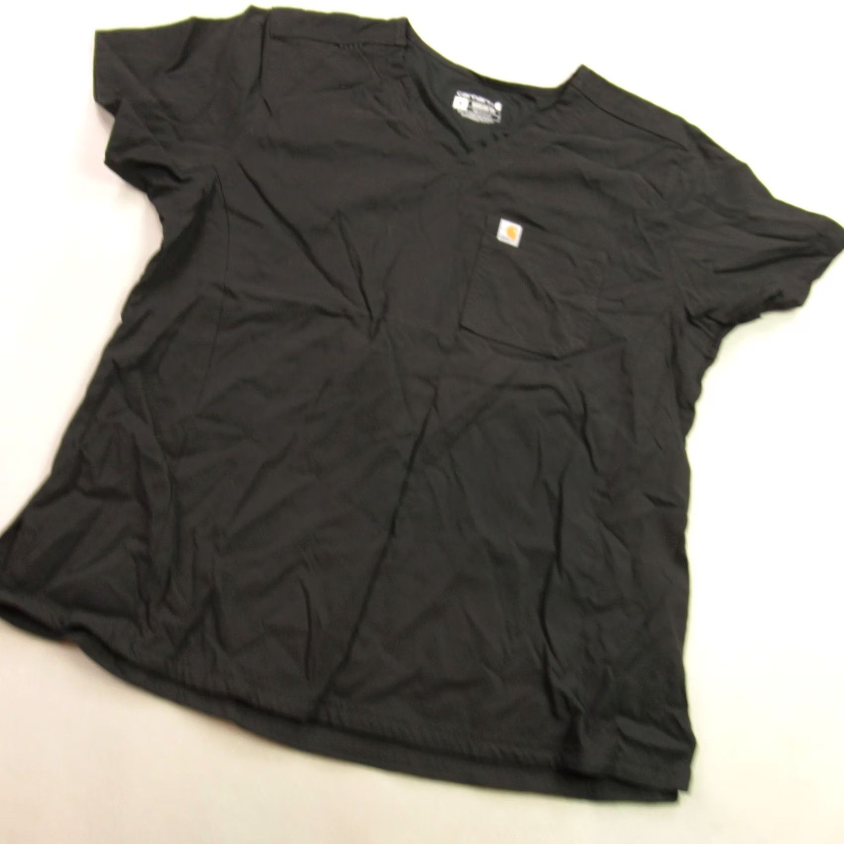 Carhartt Carhartt Womens Scrub Shirt Short Sleeve XL Black Pockets Modern Fit Size XL / US 12-14 / IT 48-50 - 2 Thumbnail