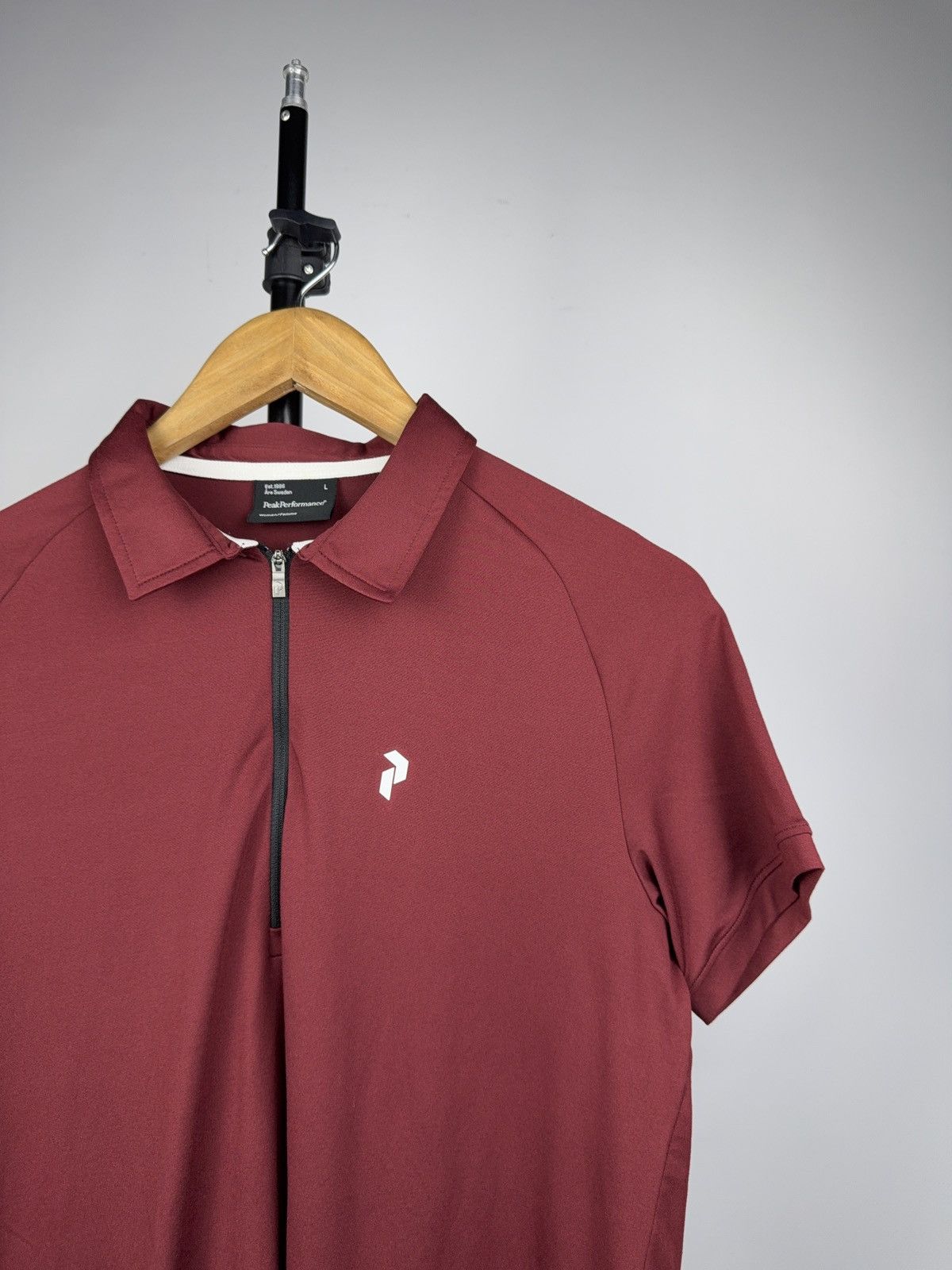 Peak Performance Outdoor Peak Performance Active Zip Polo Shirt Burgundy Size L / US 10 / IT 46 - 2 Thumbnail