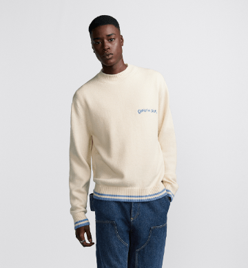 Dior o1w1db10625 Christian Dior Tag Sweater in Beige Size US L / EU 52-54 / 3 - 4 Thumbnail