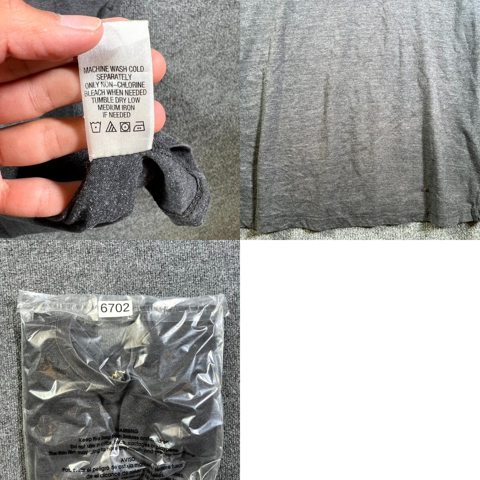 The Mountain Blue Mountain T-Shirt Mens XL Charcoal Gray Cotton Short Sleeve Streetwear Skater Size US XL / EU 56 / 4 - 9 Thumbnail