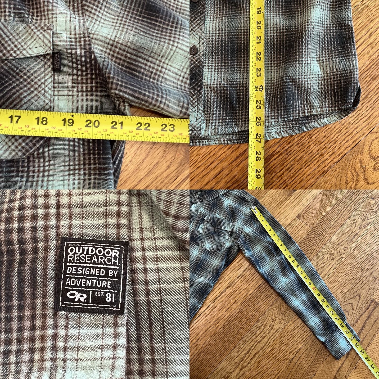 Outdoor Research VINTAGE Outdoor Research Men's Shirt Long Sleeve Collared Plaid Casual Hiking Camping M Green Size US M / EU 48-50 / 2 - 8 Thumbnail