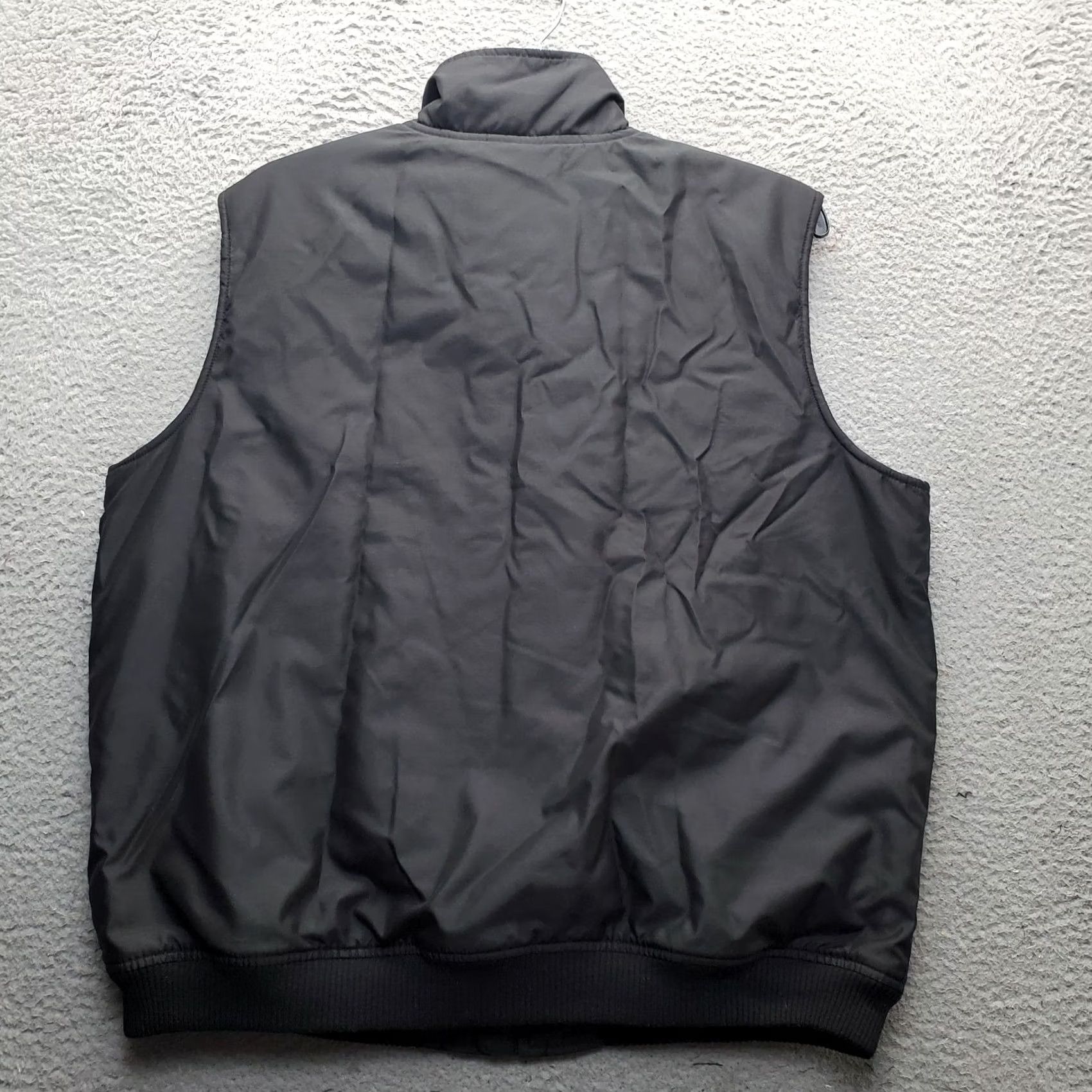 Chaps Chaps Vest Mens XL Black Fleece Lined Sleeveless Stand-Up Collar Pockets Zip Up Jacket/Coat Short Length Size US XL / EU 56 / 4 - 2 Thumbnail