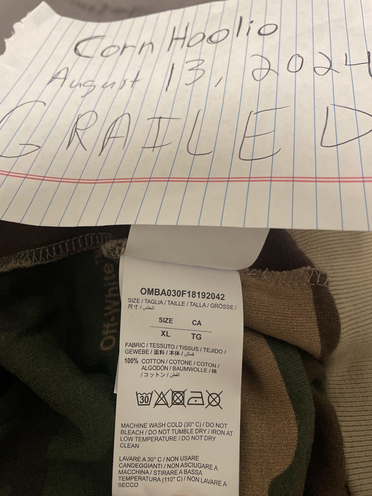 Off-White × Virgil Abloh Off-White Camo Crew Size US XL / EU 56 / 4 - 6 Thumbnail