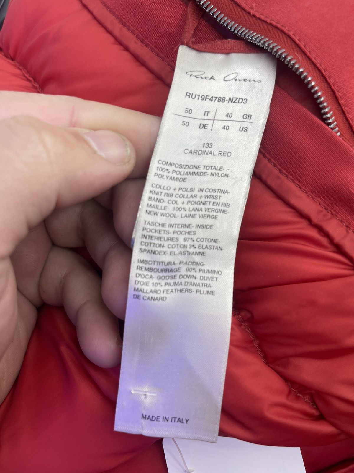 Rick Owens Rick Owens red jaket Size US L / EU 52-54 / 3 - 5 Thumbnail