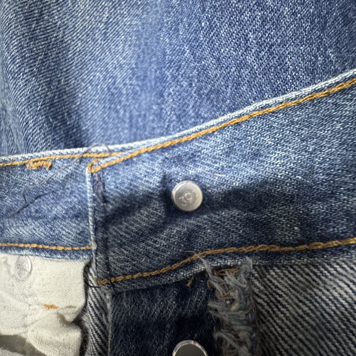 Levi's Vintage 90s Levis 501xx Dark Blue Denim Jeans Size US 29 - 18 Thumbnail