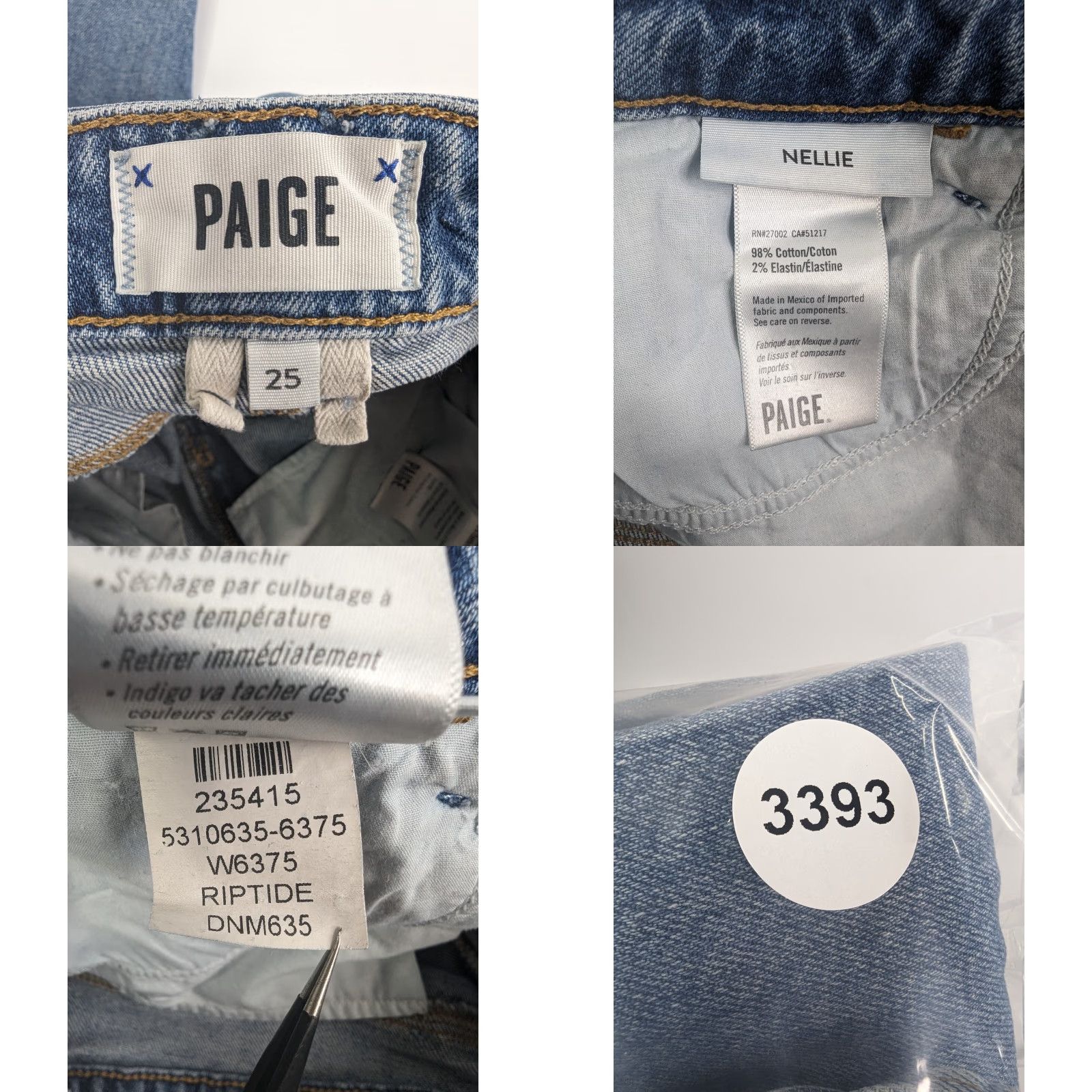 Paige PAIGE Jeans Cropped 5-Pocket Design Denim Vintage? No Size 42" / US 20 - 9 Thumbnail