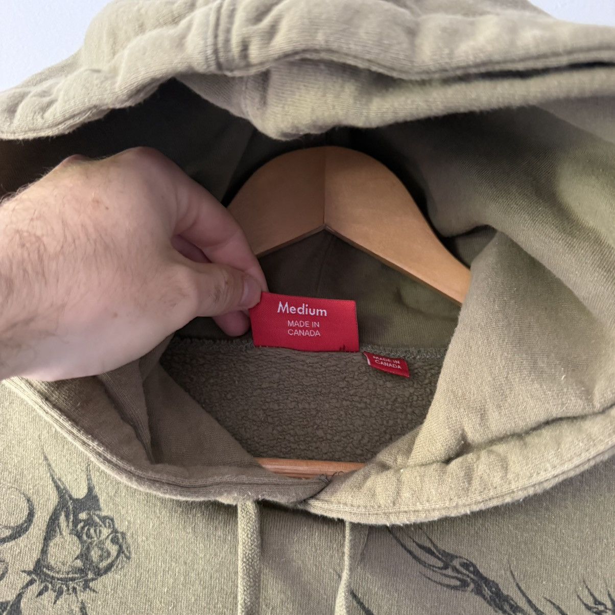Supreme Ss20 animals hooded sweatshirt medium olive Size US M / EU 48-50 / 2 - 5 Thumbnail