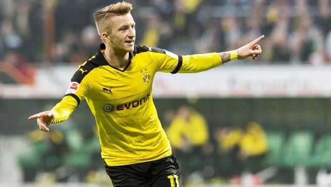 Puma Reus #11 Borussia Dortmund 2015-2016 Home Soccer Jersey Kit Size US M / EU 48-50 / 2 - 3 Thumbnail