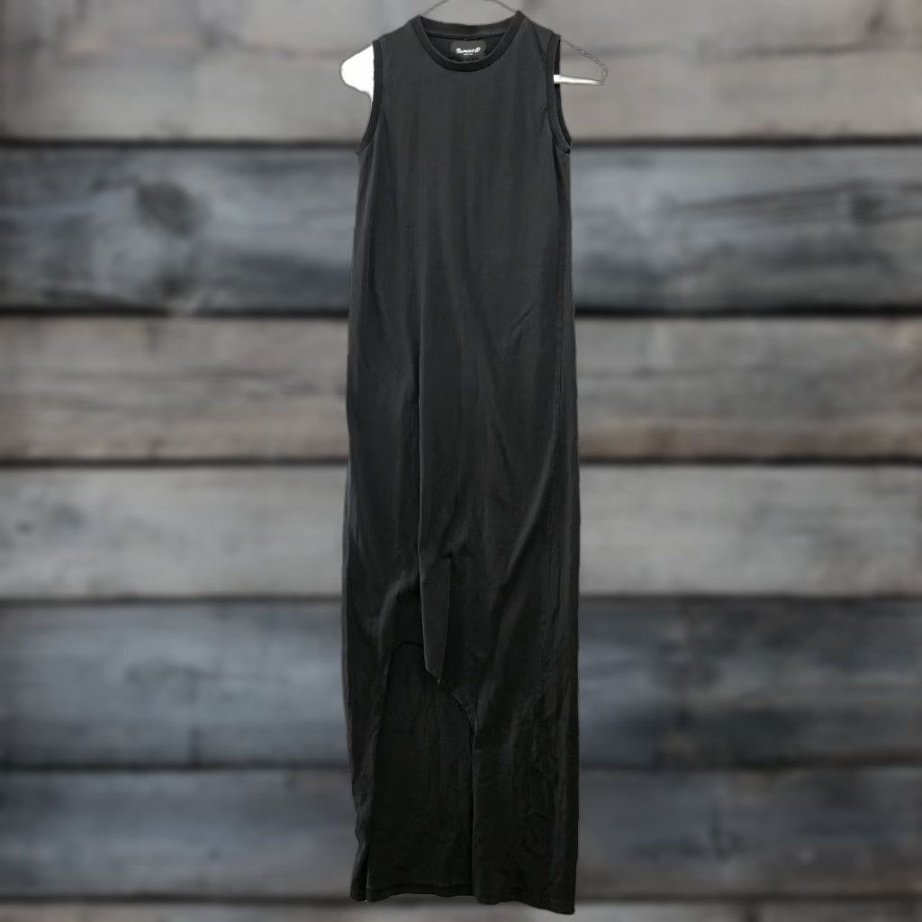 Numero 00 VINTAGE Numero 00 Made in Italy Women's XS Maxi Dress Sleeveless Knit Side Slit Casual Black Size XS / US 0-2 / IT 36-38 - 1 Thumbnail
