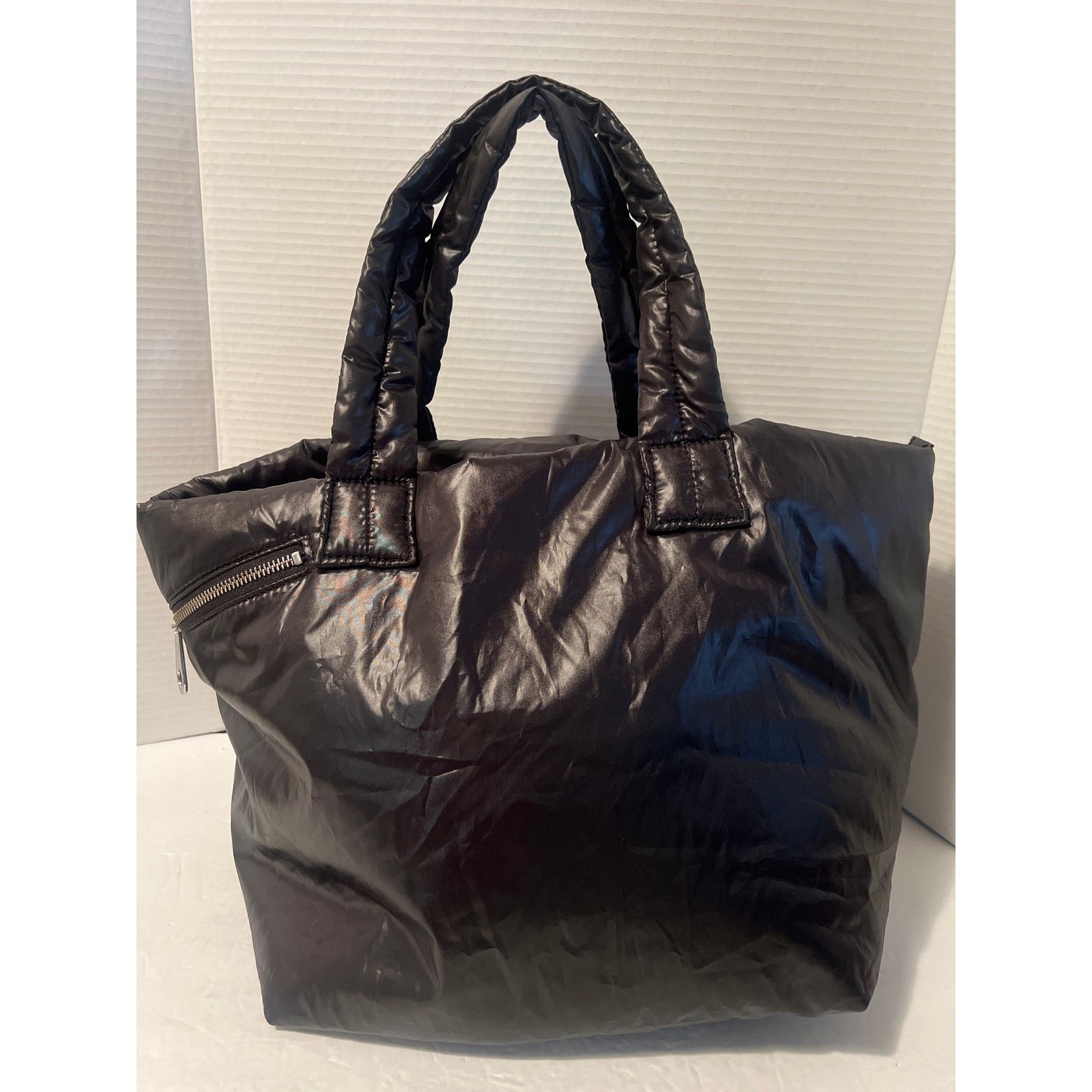 Gap Gap Quilted Puffer Black Shoulder Bag - Women Size ONE SIZE - 1 Thumbnail