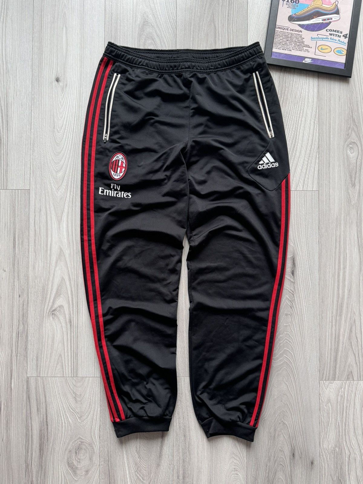 Adidas Milan Adidas football pants sweatpants UCL vintage Size US 42 / EU 58 - 1 Thumbnail