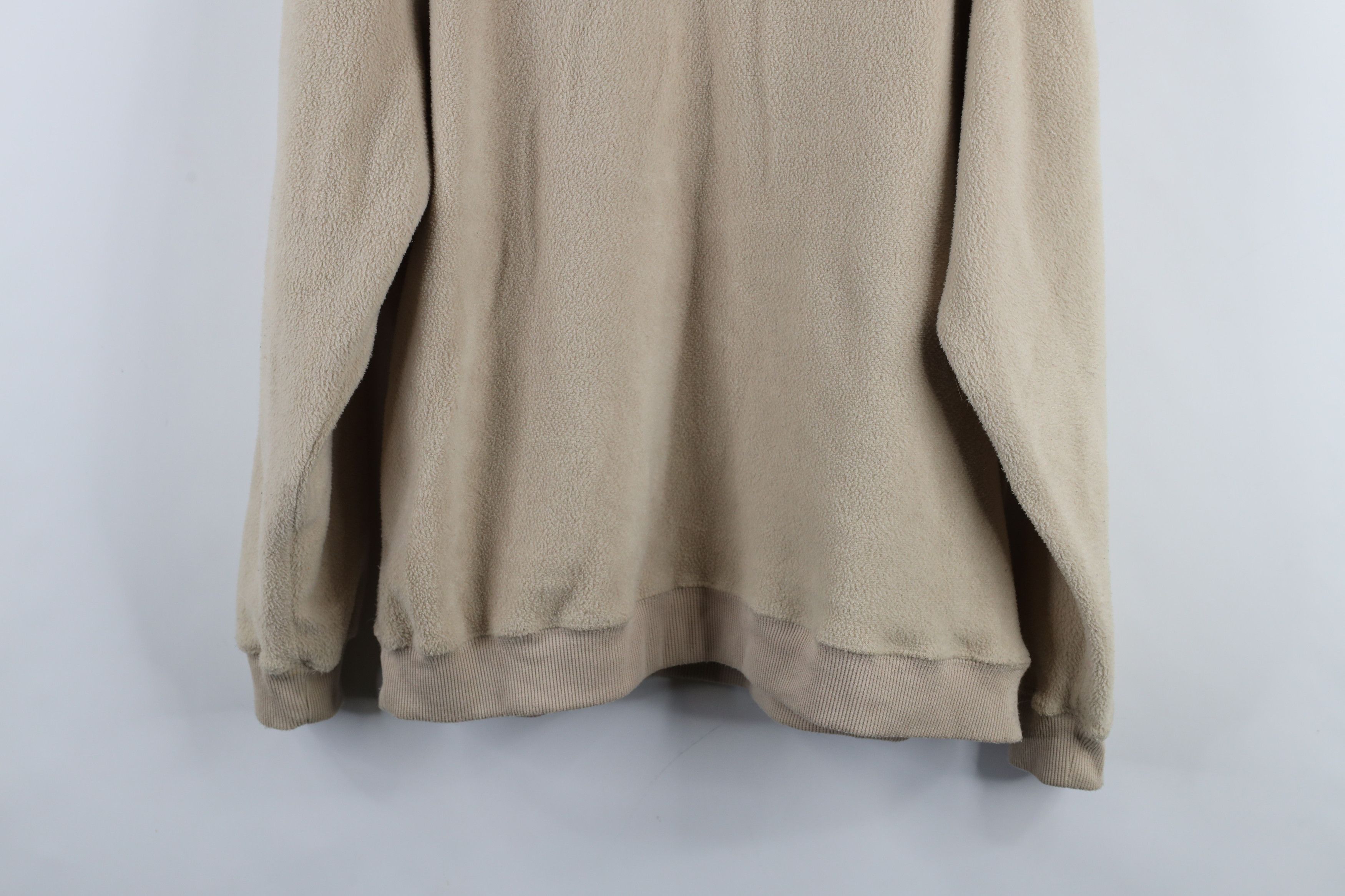 Vintage Vintage 90s Bum Equipment Fleece Hoodie Sweatshirt Beige Size US M / EU 48-50 / 2 - 11 Thumbnail