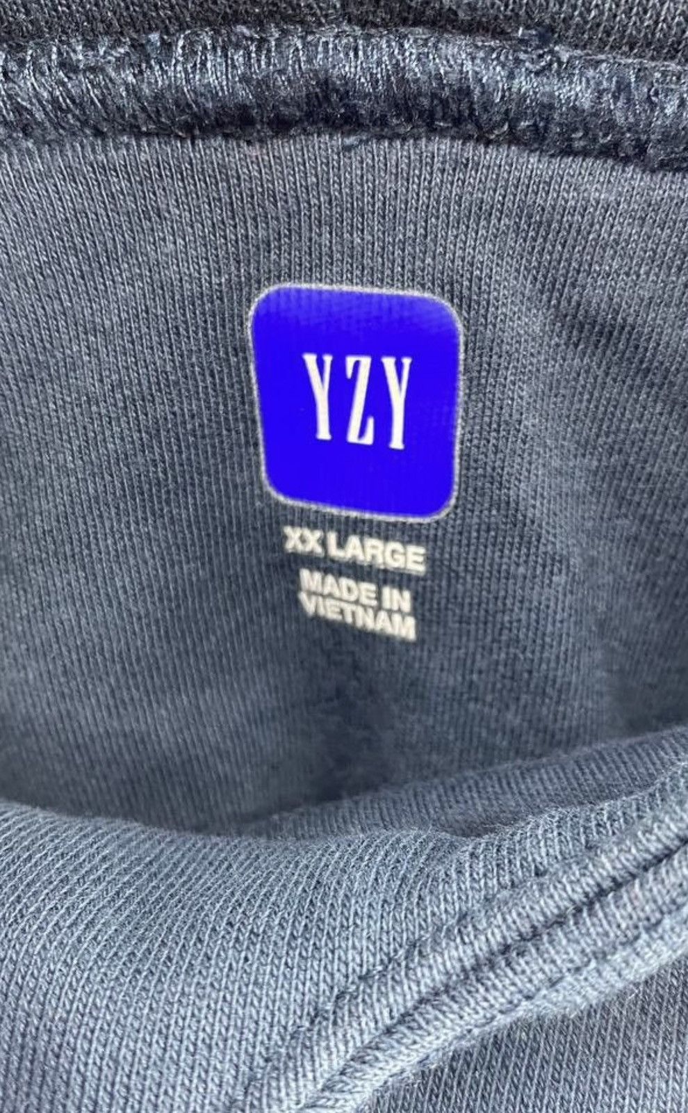 Balenciaga × Gap × Kanye West NOT LAA Yeezy Gap Balenciaga Dark Blue Dove Hoodie Size US XXL / EU 58 / 5 - 5 Thumbnail