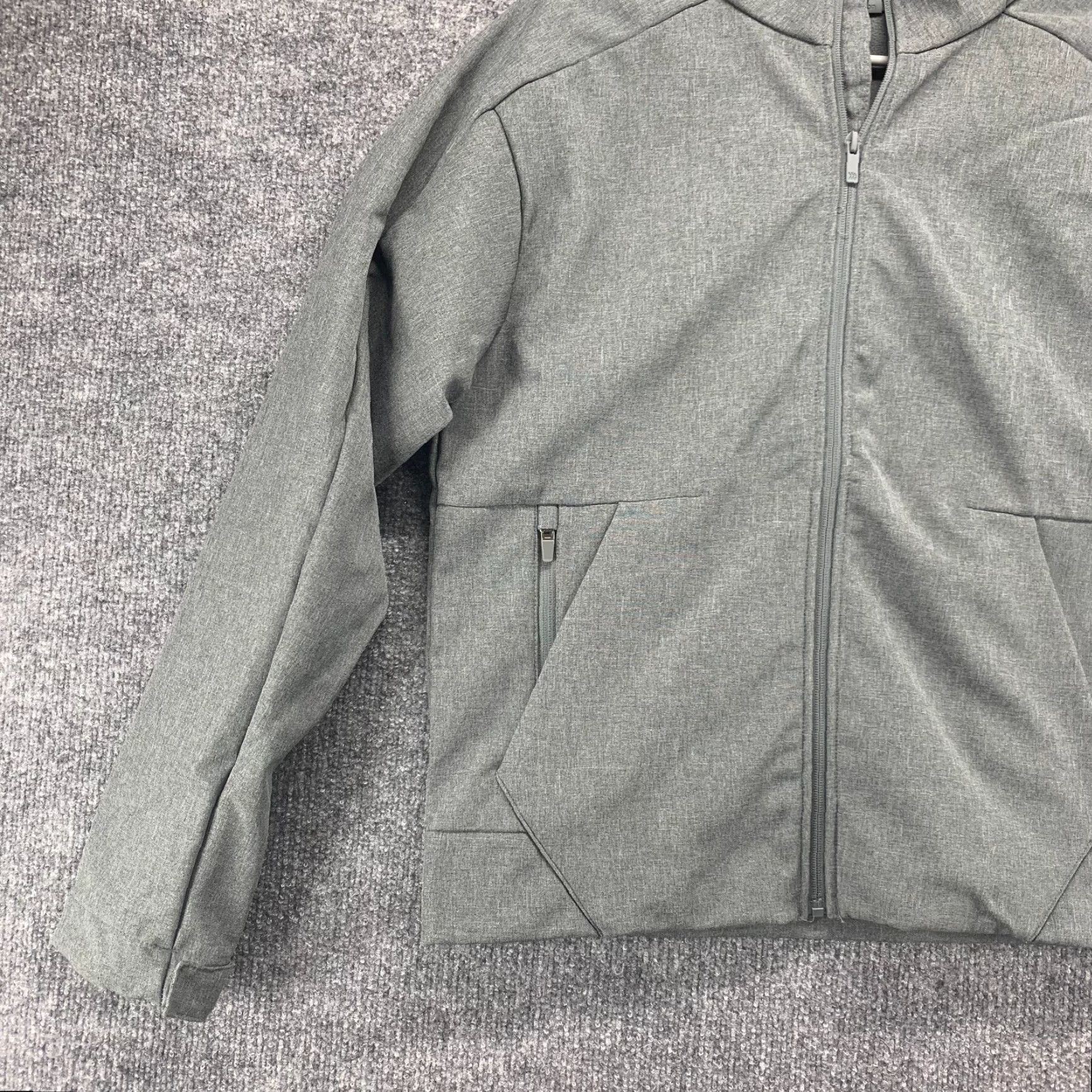 Vintage All In Motion Jacket Mens Medium Gray Full Zip Performance Active Fleece Pocket Size US M / EU 48-50 / 2 - 5 Thumbnail