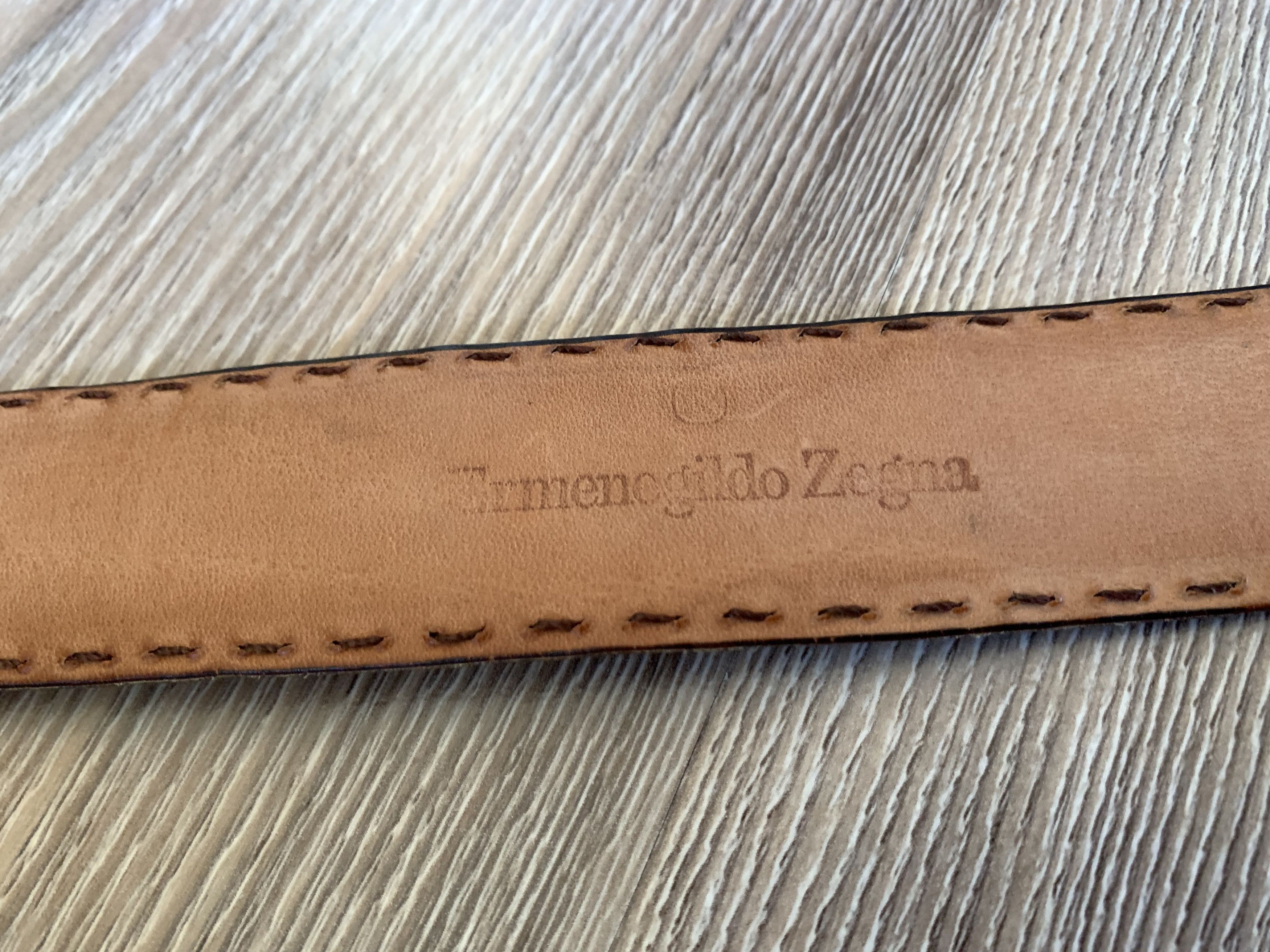 Ermenegildo Zegna Vintage Ermenegildo Zegna Real Crocodile Leather Belt Size 32 - 9 Thumbnail