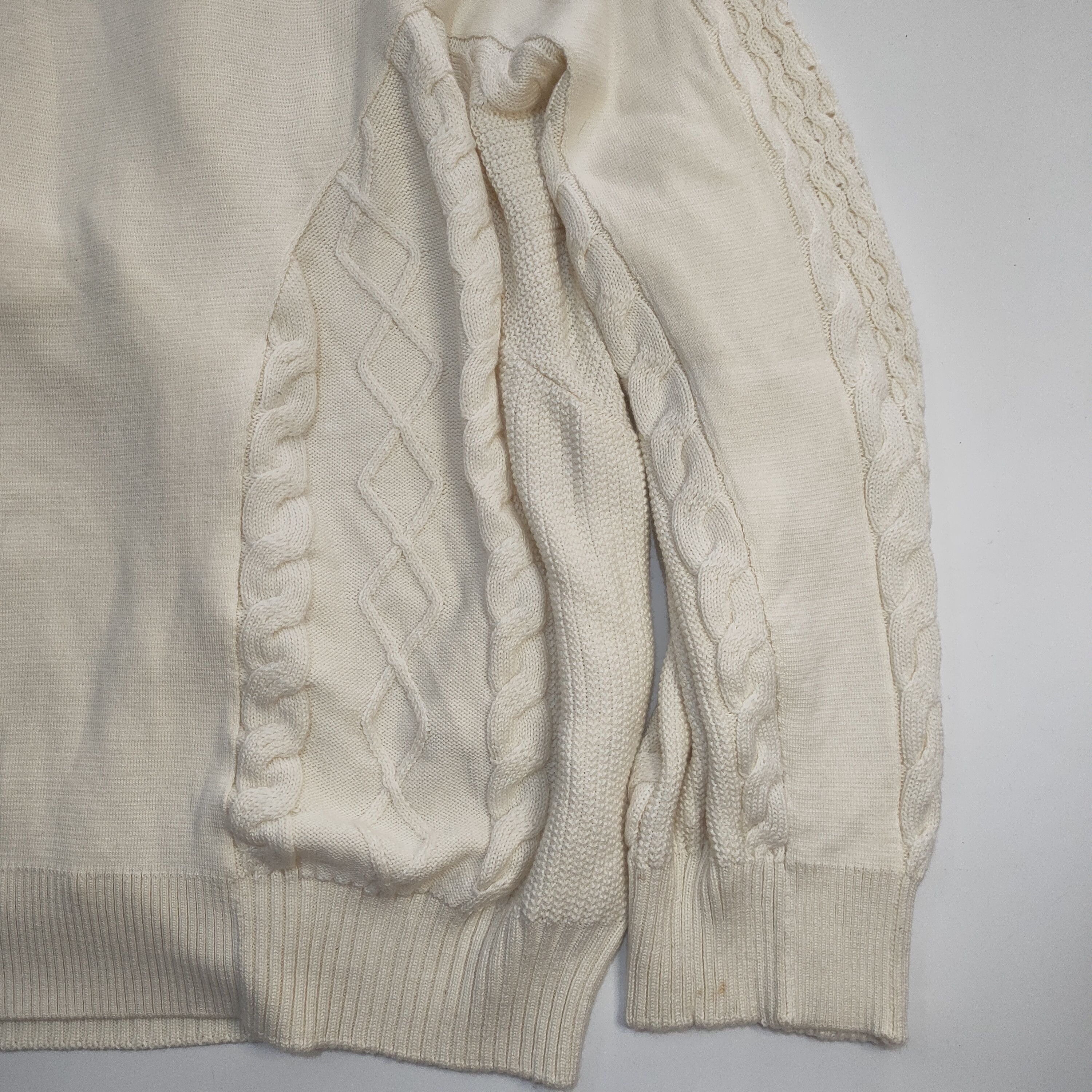 Y/Project NEW Y/PROJECT Oversized Wool Blend Sweater in Cream Size US M / EU 48-50 / 2 - 6 Thumbnail
