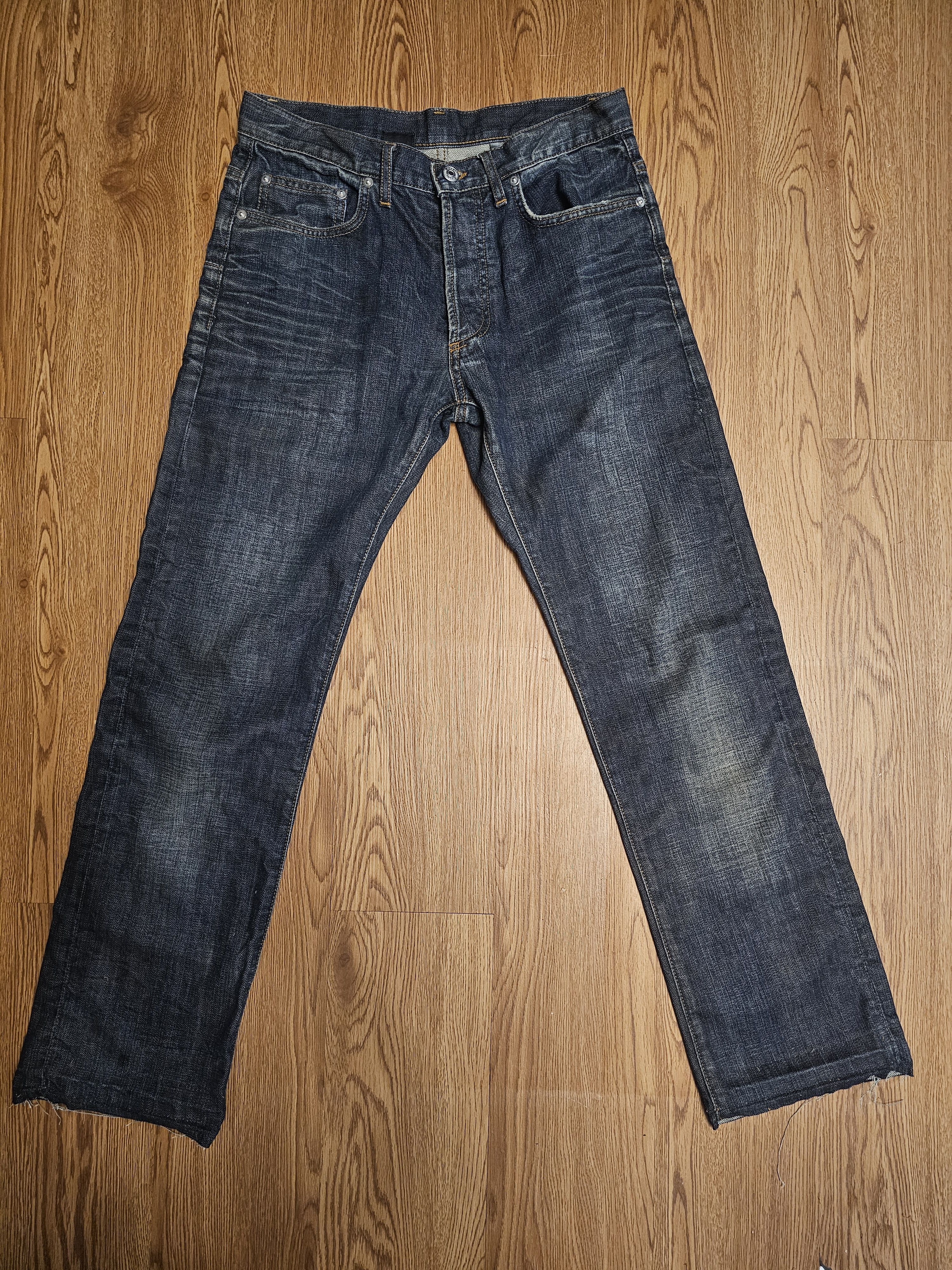 AW/05 Dior Hedi Slimane Clawmark Wishkered Jeans
