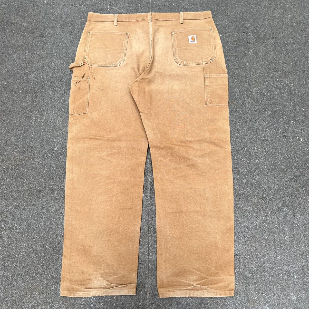 Carhartt × Vintage Vintage Faded Carhartt Double Knee BRN Size US 42 / EU 58 - 2 Thumbnail