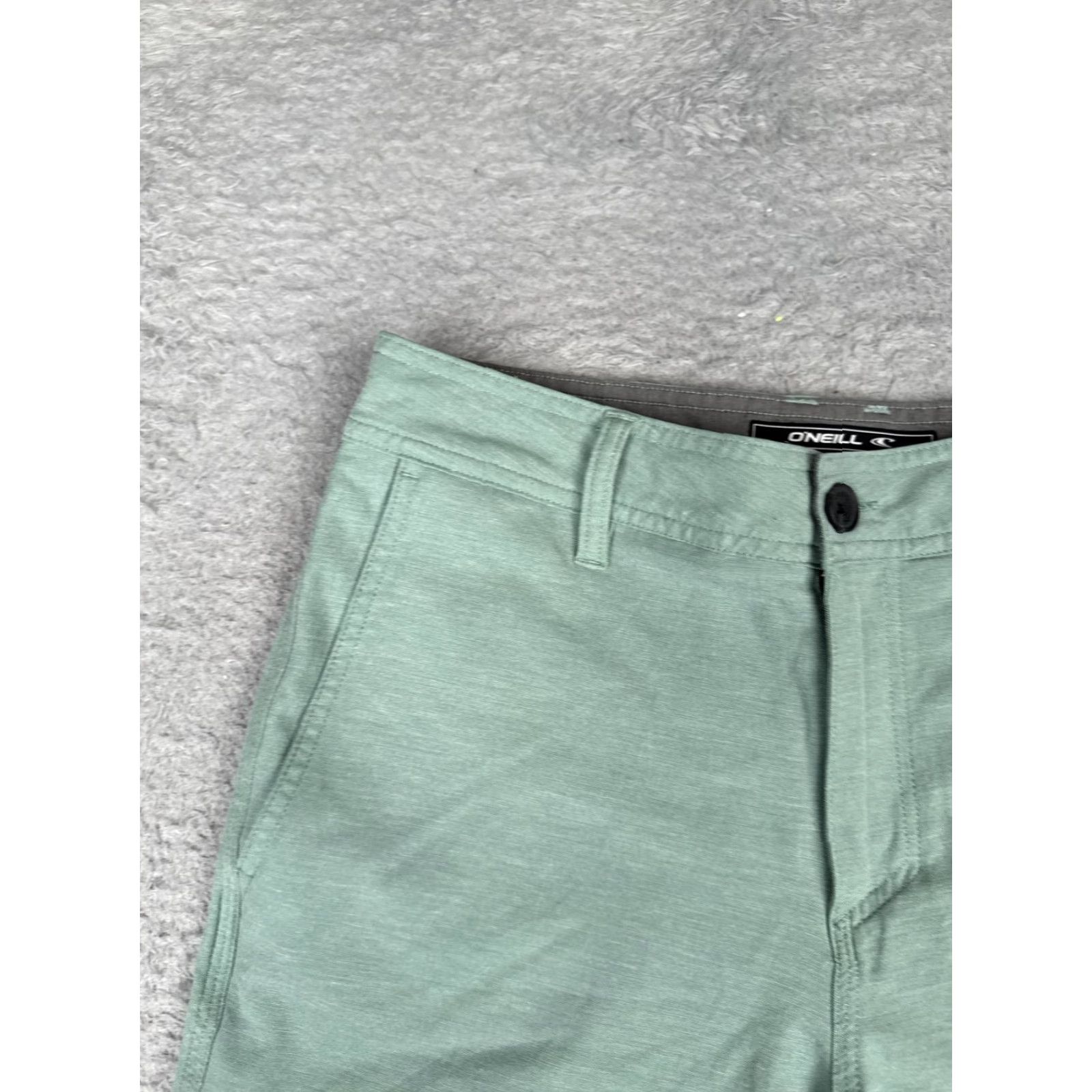 O'Neill O'Neill Mens 28 Green Hybrid Chino Quick Dry Stretch 8.5 Inseam Casual Shorts Size US 28 / EU 44 - 4 Thumbnail