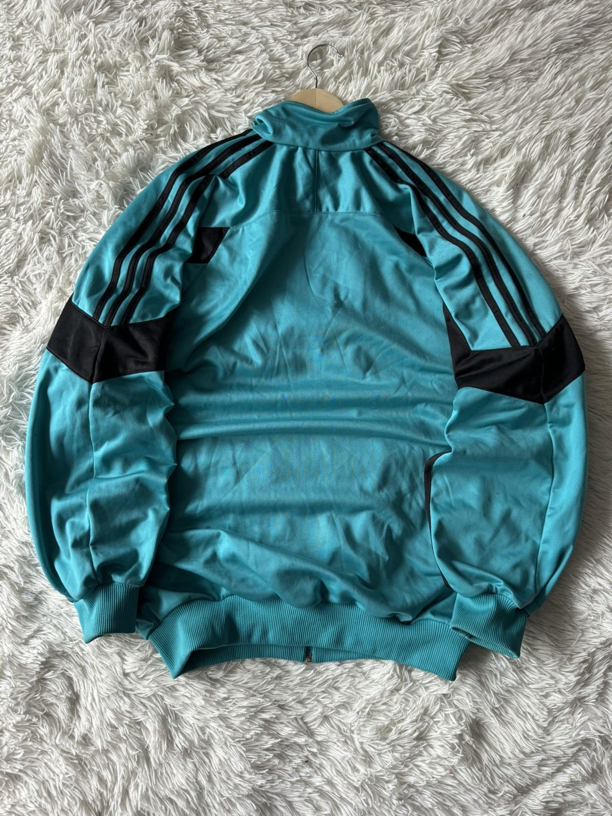 Adidas × Vintage Crazy Adidas Turquoise Vintage Retro 90s Zip Track Suit Size US M / EU 48-50 / 2 - 5 Thumbnail
