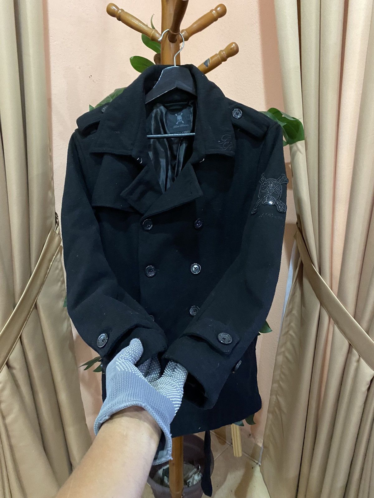 Roen Rare Roen Black Wool Peacoat Designer Japan Brand Size L / US 10 / IT 46 - 9 Thumbnail