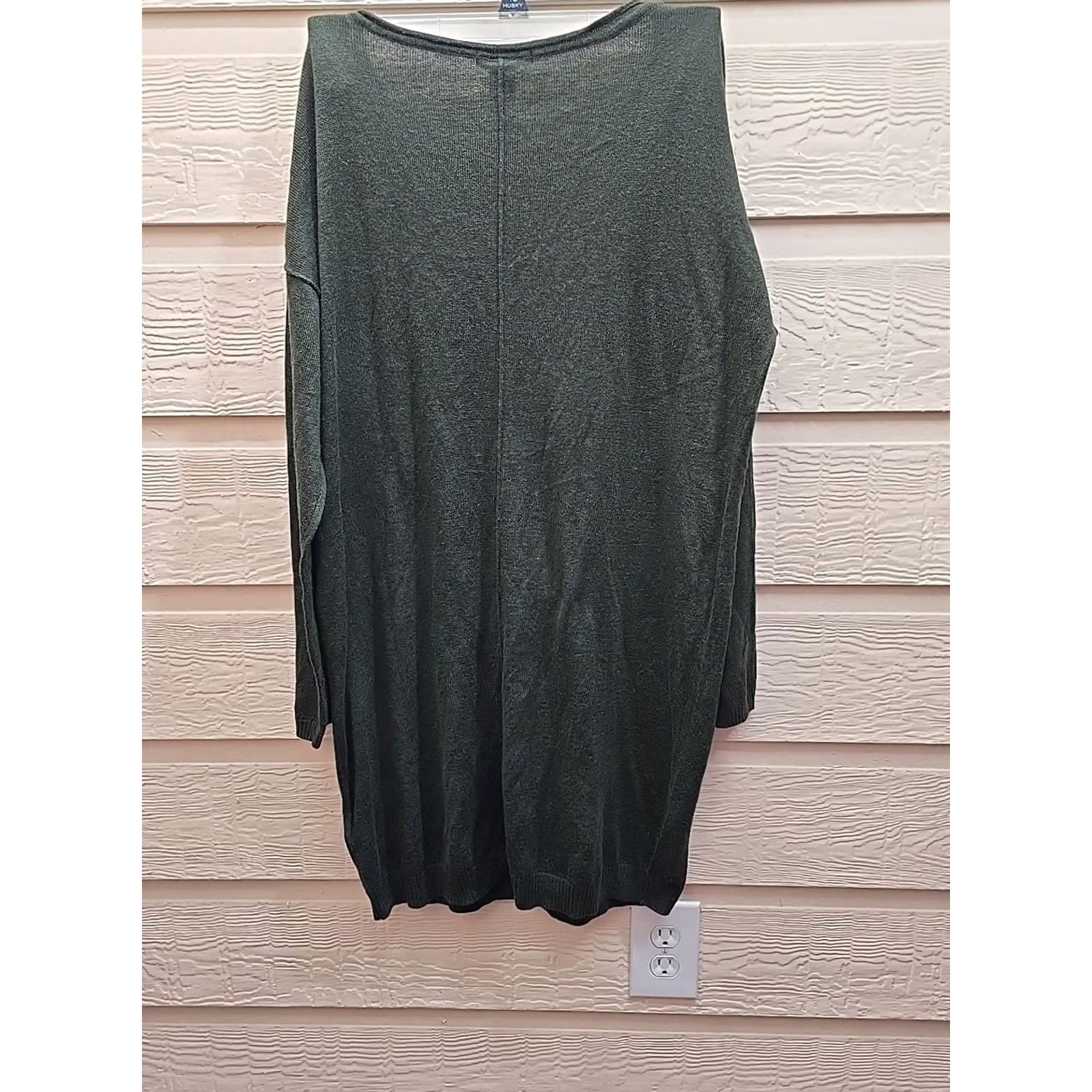 H&M H&M Basic Pull-Over Body-Con Stretch Dress Dark Forest Green Long Sleeves NEW M Womens Dress Knee Length Jersey Cotton Blend Size M / US 6-8 / IT 42-44 - 7 Thumbnail