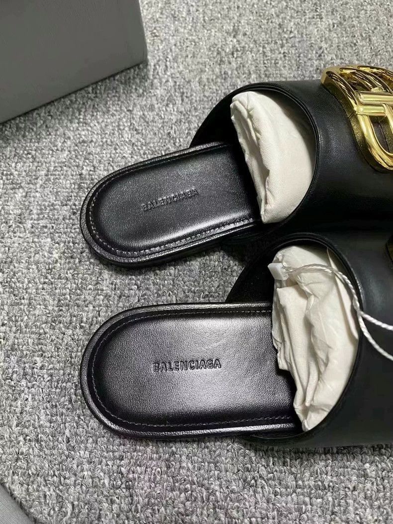 Balenciaga Balenciaga Golden Logo Slide Sandals-2505 Size US 5.5 / EU 38 - 5 Thumbnail