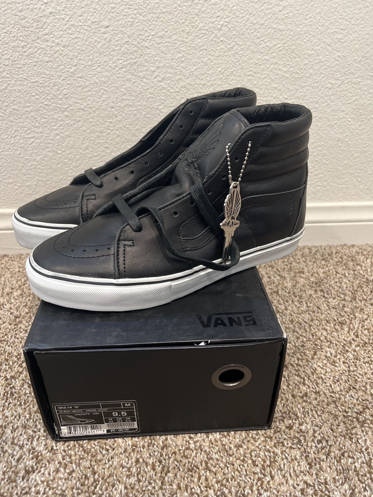 image of Vans Sk8-Hi S Syndicate Jason Jesse Shoes in Black, Men's (Size 9.5)