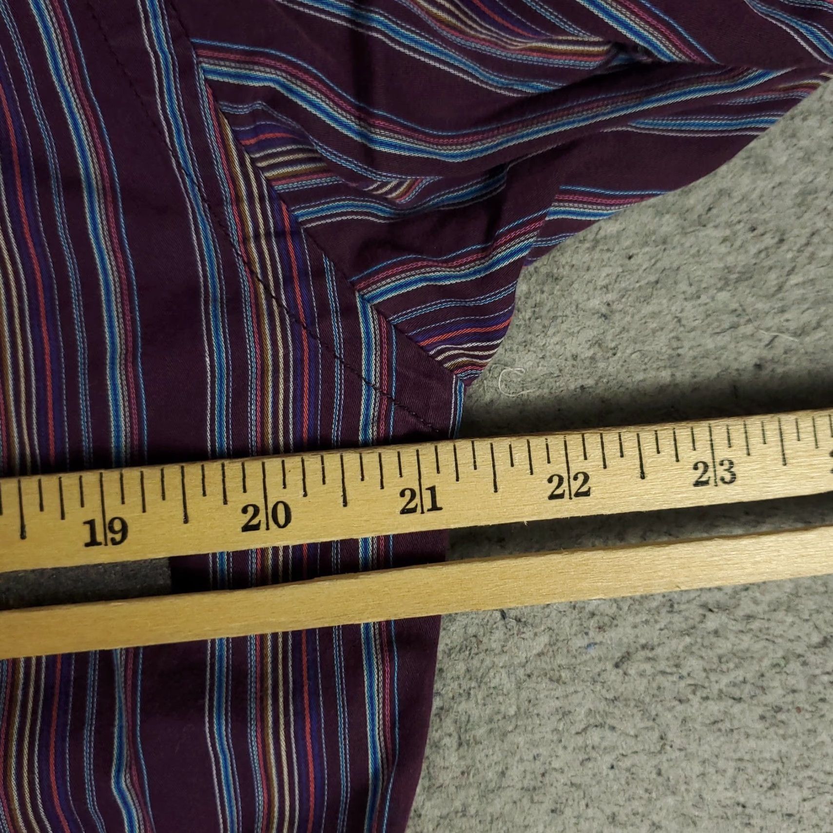 Etro ETRO Shirt Mens 41 Purple Striped Button-Up Long Sleeve Made In Italy Casual Formal Workwear Size US L / EU 52-54 / 3 - 5 Thumbnail