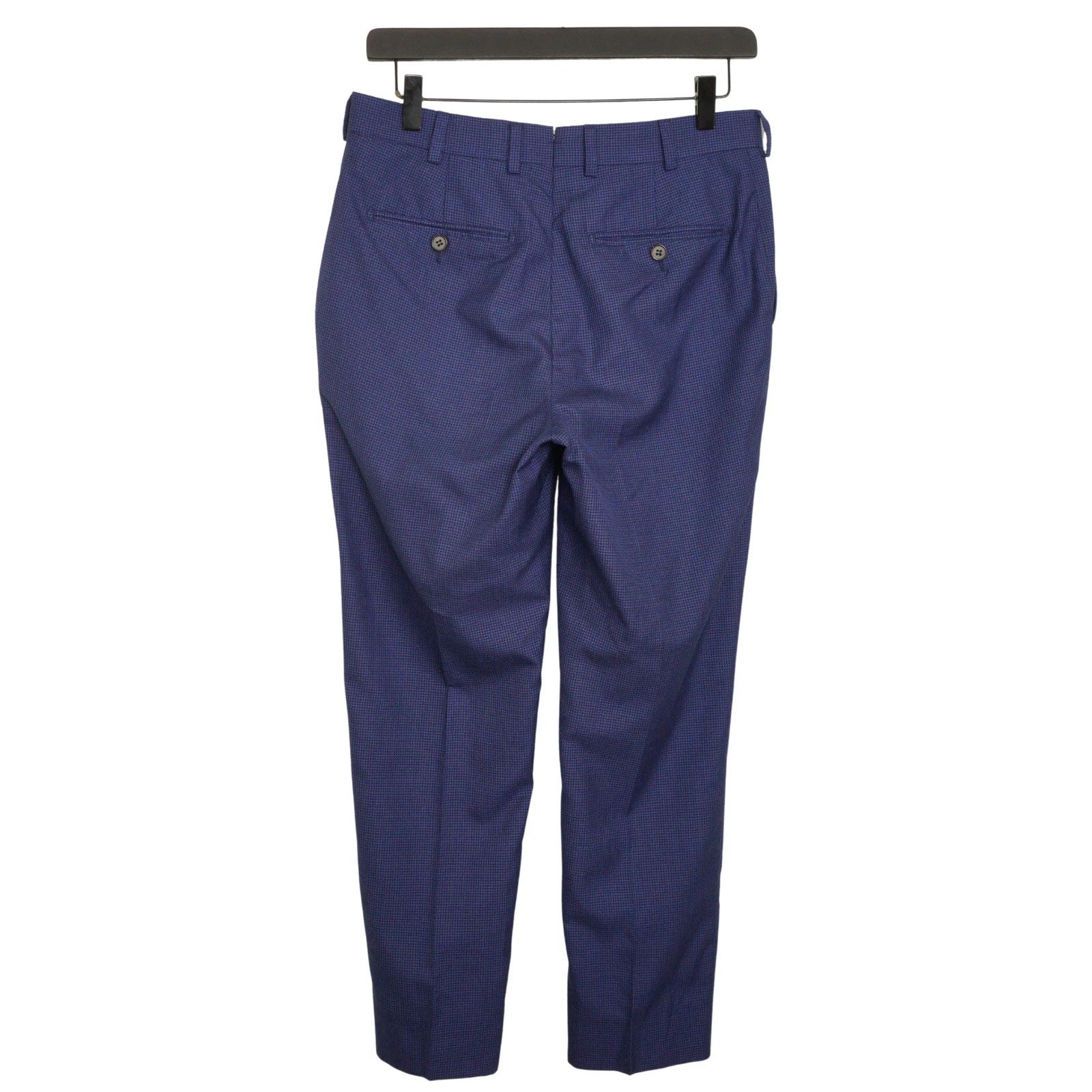 Suitsupply Men Suitsupply 3 Piece Suit Havana Patch Blue Ethomas US34 Size 34R - 9 Thumbnail