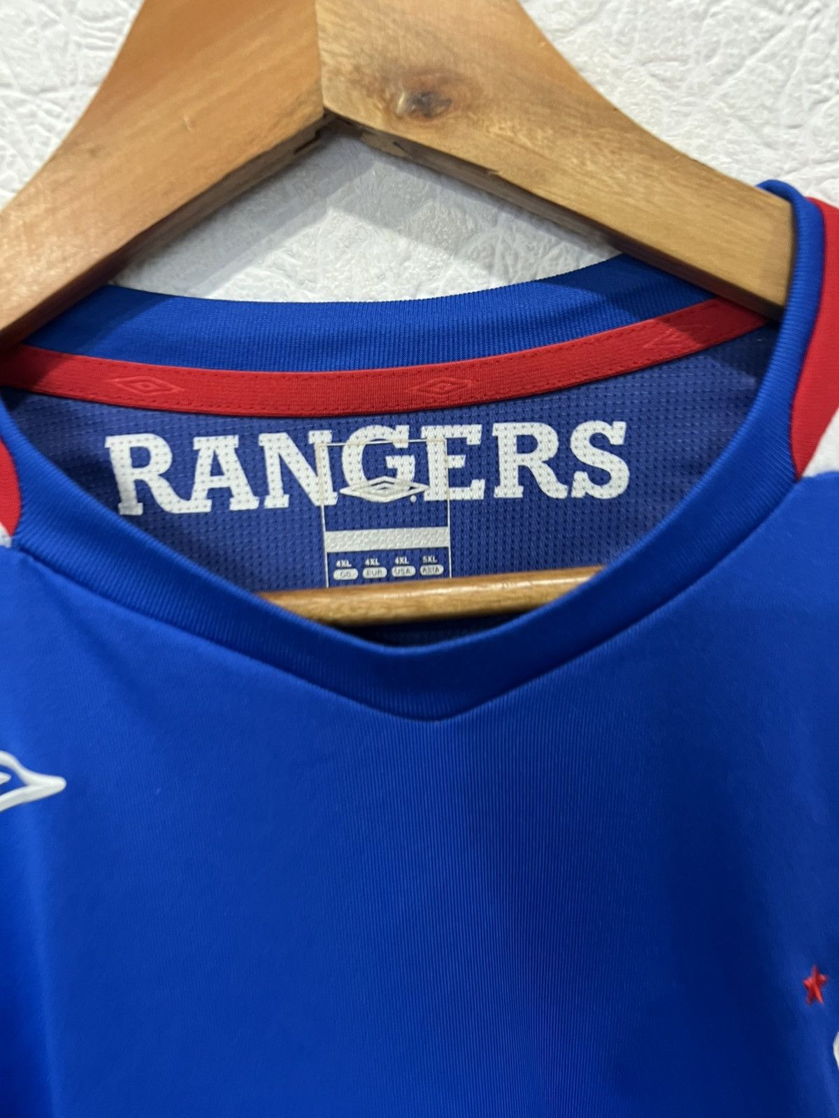 Umbro Umbro Rangers 2006/2007 Home Kit Soccer Jersey Football Size US XXL / EU 58 / 5 - 2 Thumbnail