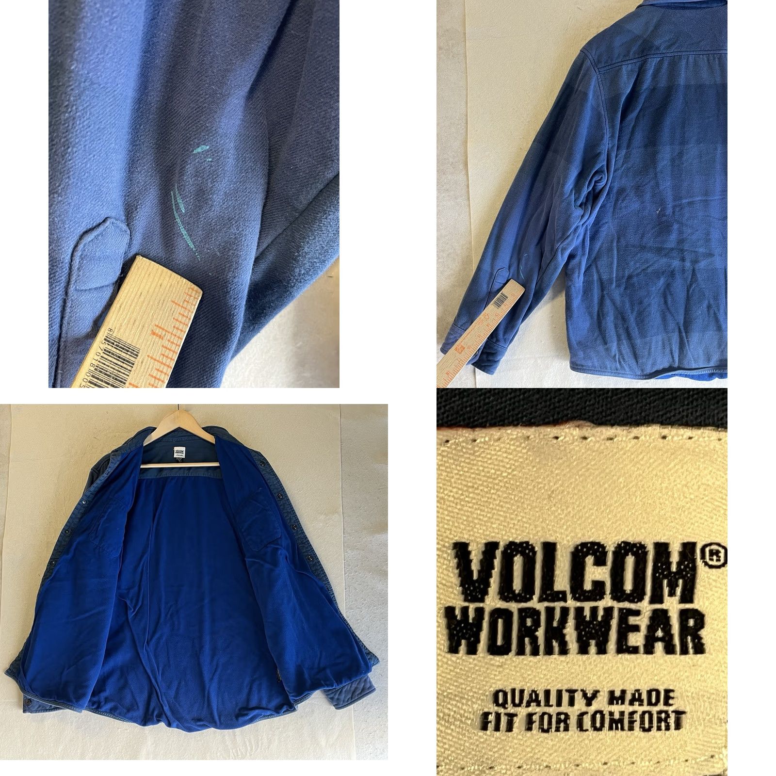 Volcom Volcom Shirt Jacket Men 2XL Plaid Flannel Shacket Blue with Pockets Workwear Casual Rugged Classic Outdoor Fall Spring Vestill Size US XXL / EU 58 / 5 - 8 Thumbnail