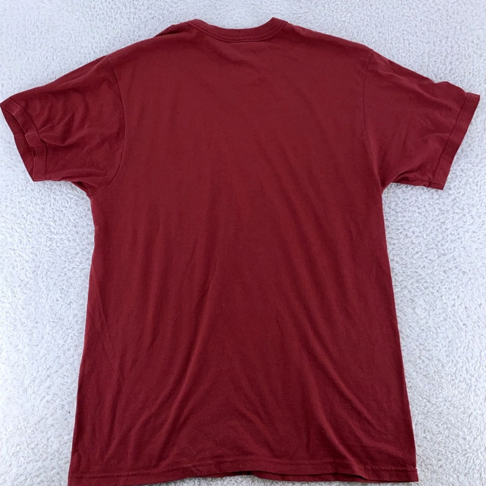 Fruit Of The Loom Fruit of the Loom Shirt Mens M Red Pocket Tee Cotton Blend Polyester Crew Neck Short Sleeve Solid Vintage: No Size US M / EU 48-50 / 2 - 4 Thumbnail
