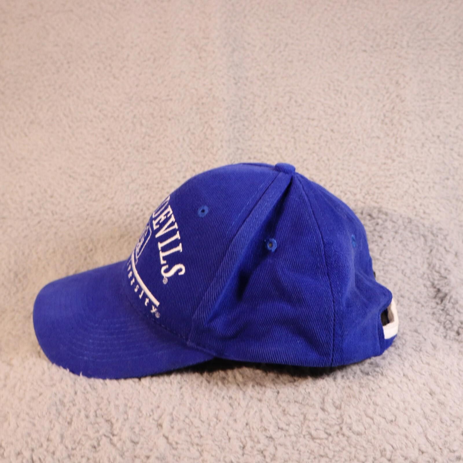 Other Duke Blue Devils Hat Cap Adjustable Strap Blue Vtg Size ONE SIZE - 4 Thumbnail