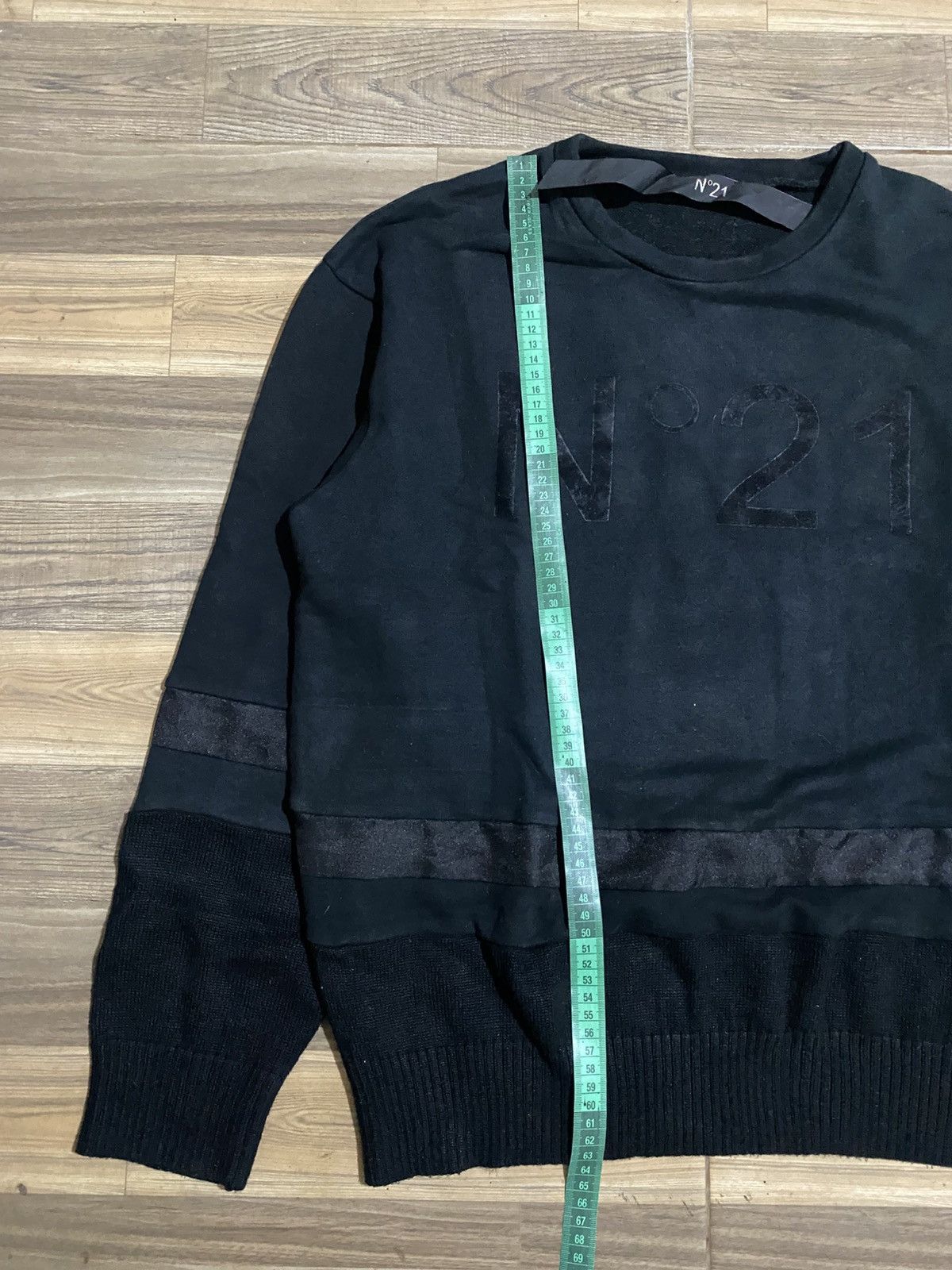 Alessandro Dell'acqua × N21 ALESSANDRO DELL’ACQUA N21 SWEATSHIRT BLACK ON BLACK UNISEX Size US L / EU 52-54 / 3 - 8 Thumbnail