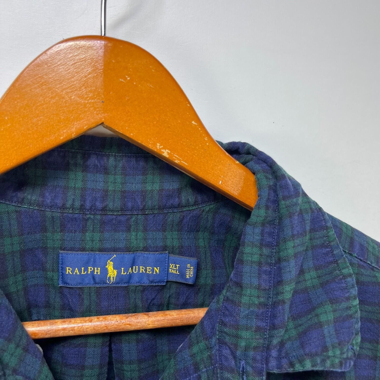 Polo Ralph Lauren Vintage 90s Polo Ralph Lauren Plaid Button Up Shirt XLT Size US XL / EU 56 / 4 - 4 Thumbnail