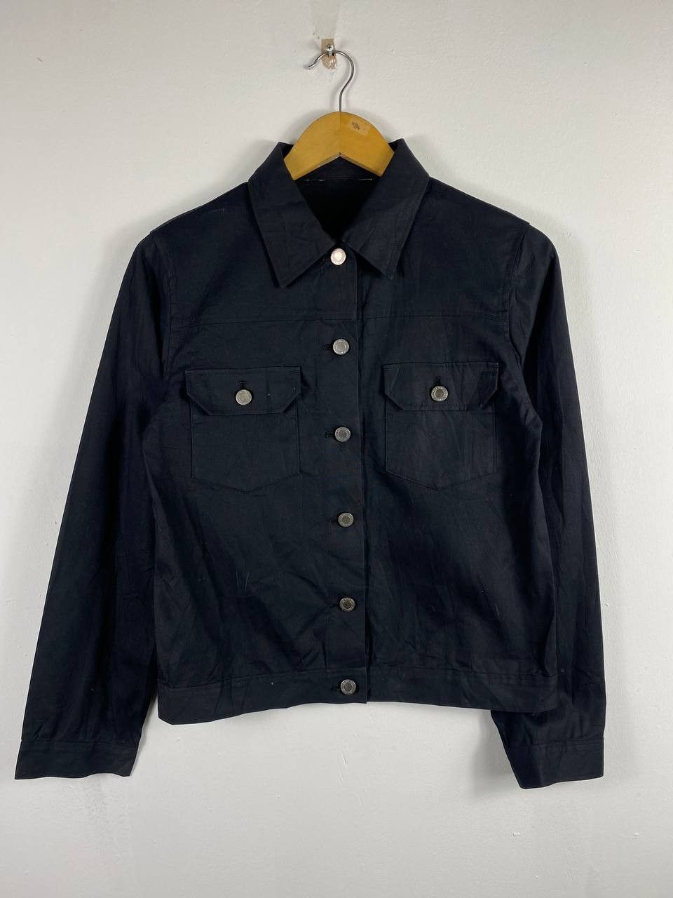 OZOC japanese brands black denim jacket nice design